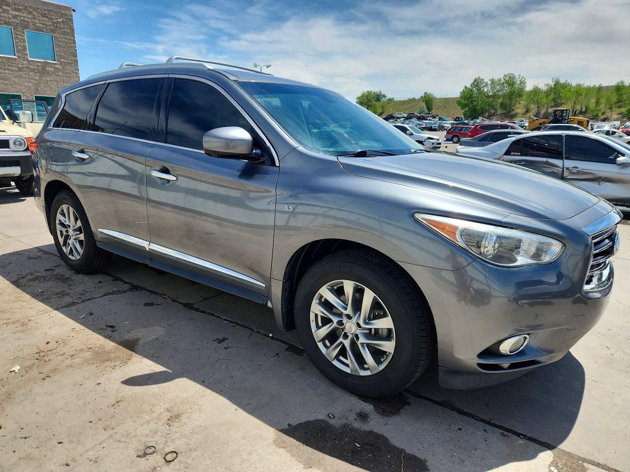 2015 Infiniti Qx60 Base Gray vin: 5N1AL0MM8FC530812