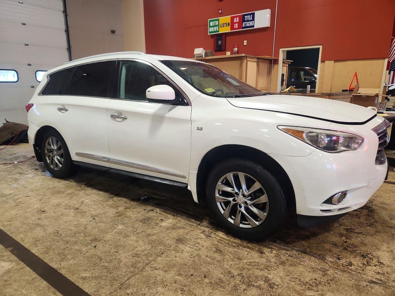 2015 Infiniti Qx60 Base White vin: 5N1AL0MM8FC546993