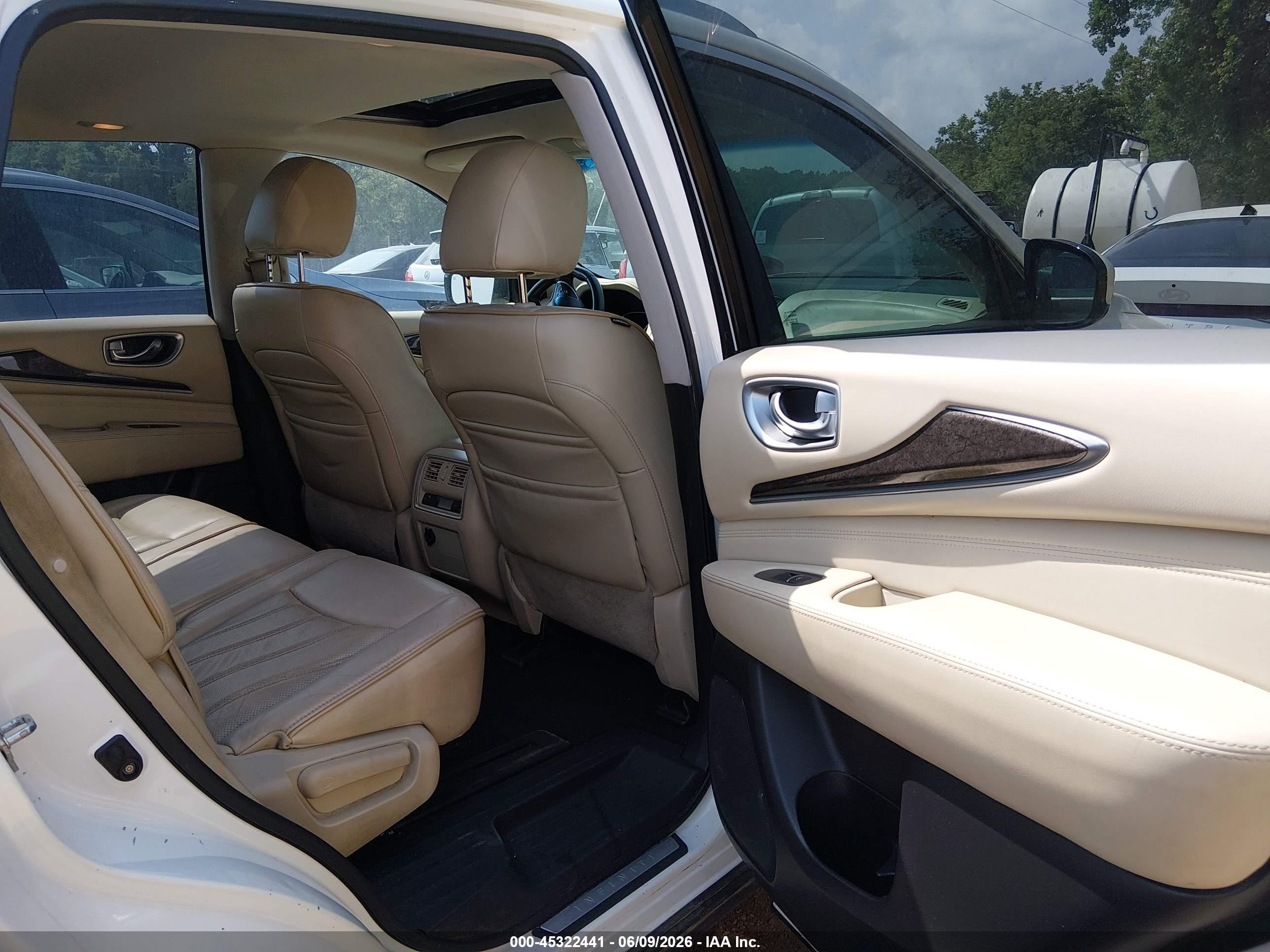 2015 Infiniti Qx60   White vin: 5N1AL0MM8FC549800