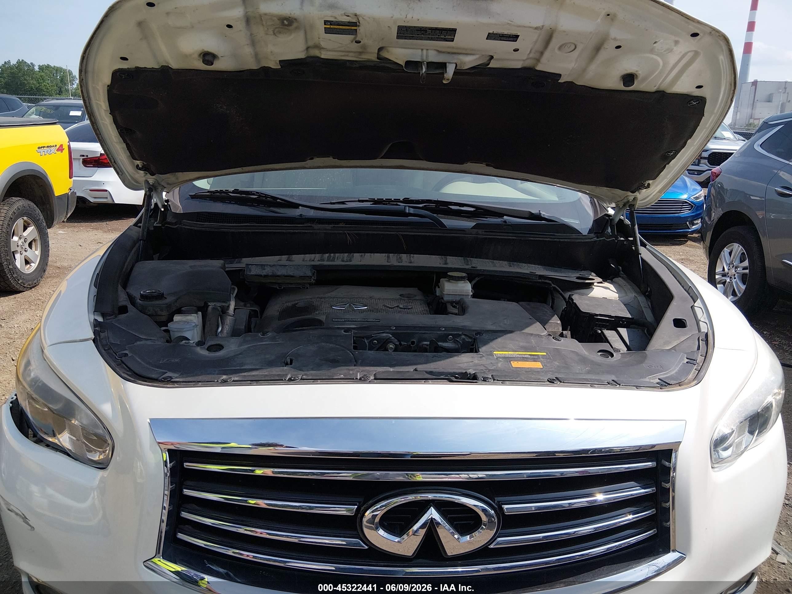 2015 Infiniti Qx60   White vin: 5N1AL0MM8FC549800