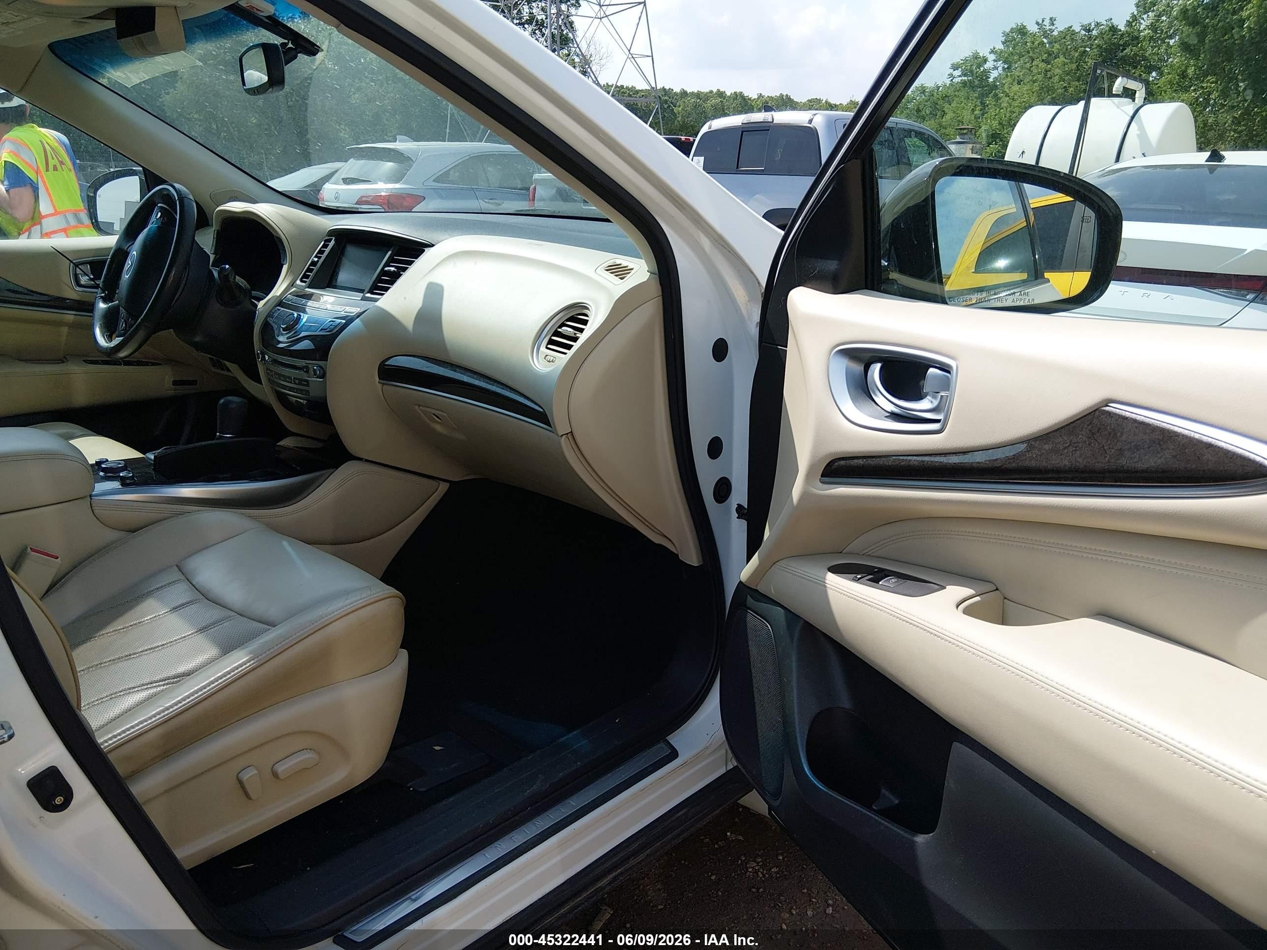 2015 Infiniti Qx60   White vin: 5N1AL0MM8FC549800
