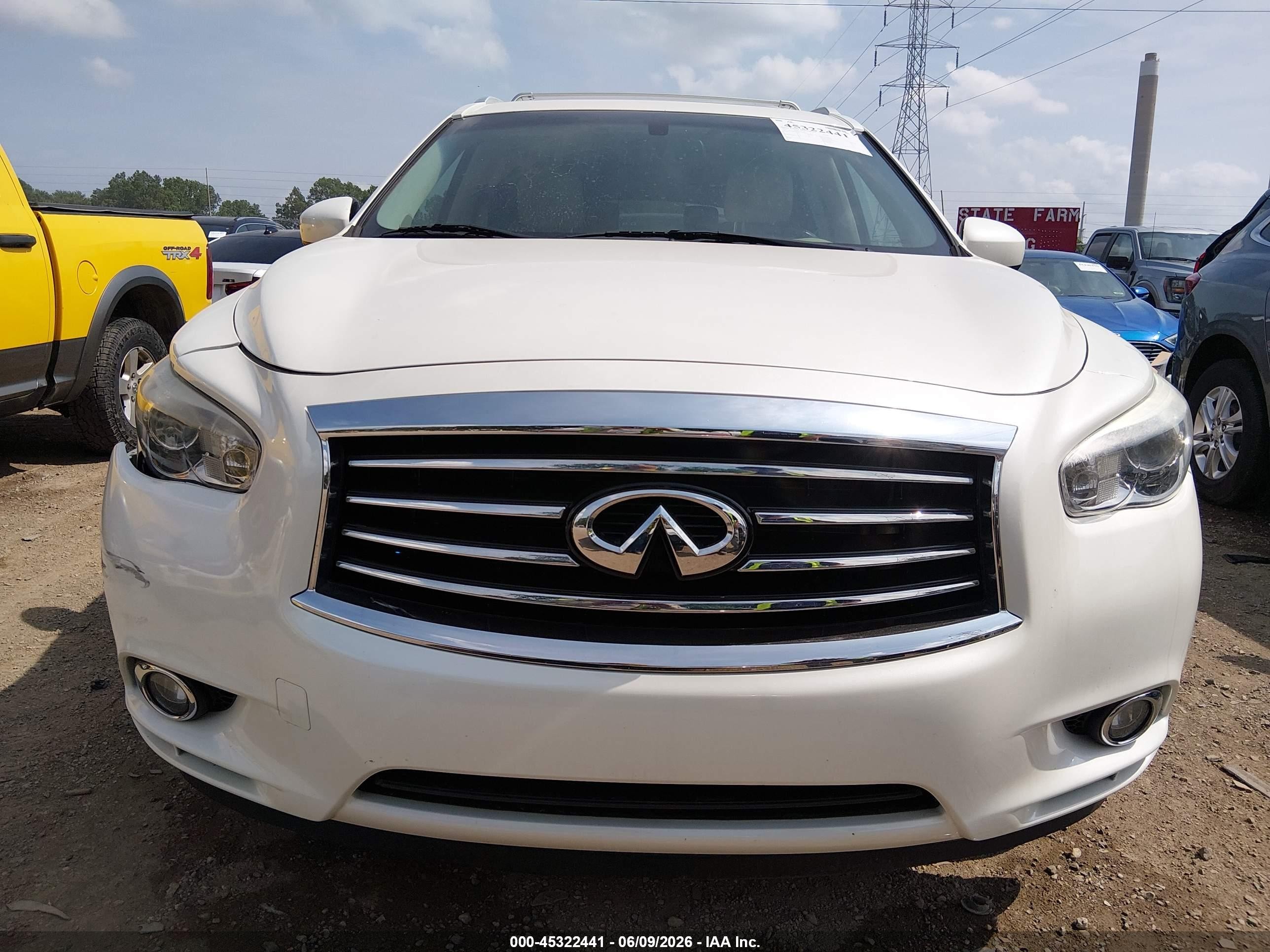 2015 Infiniti Qx60   White vin: 5N1AL0MM8FC549800