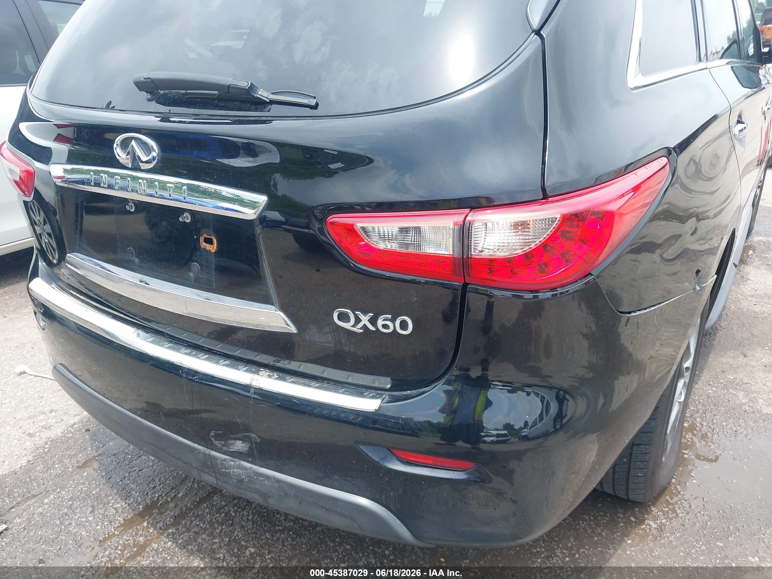 2015 Infiniti Qx60   Black vin: 5N1AL0MM8FC550316