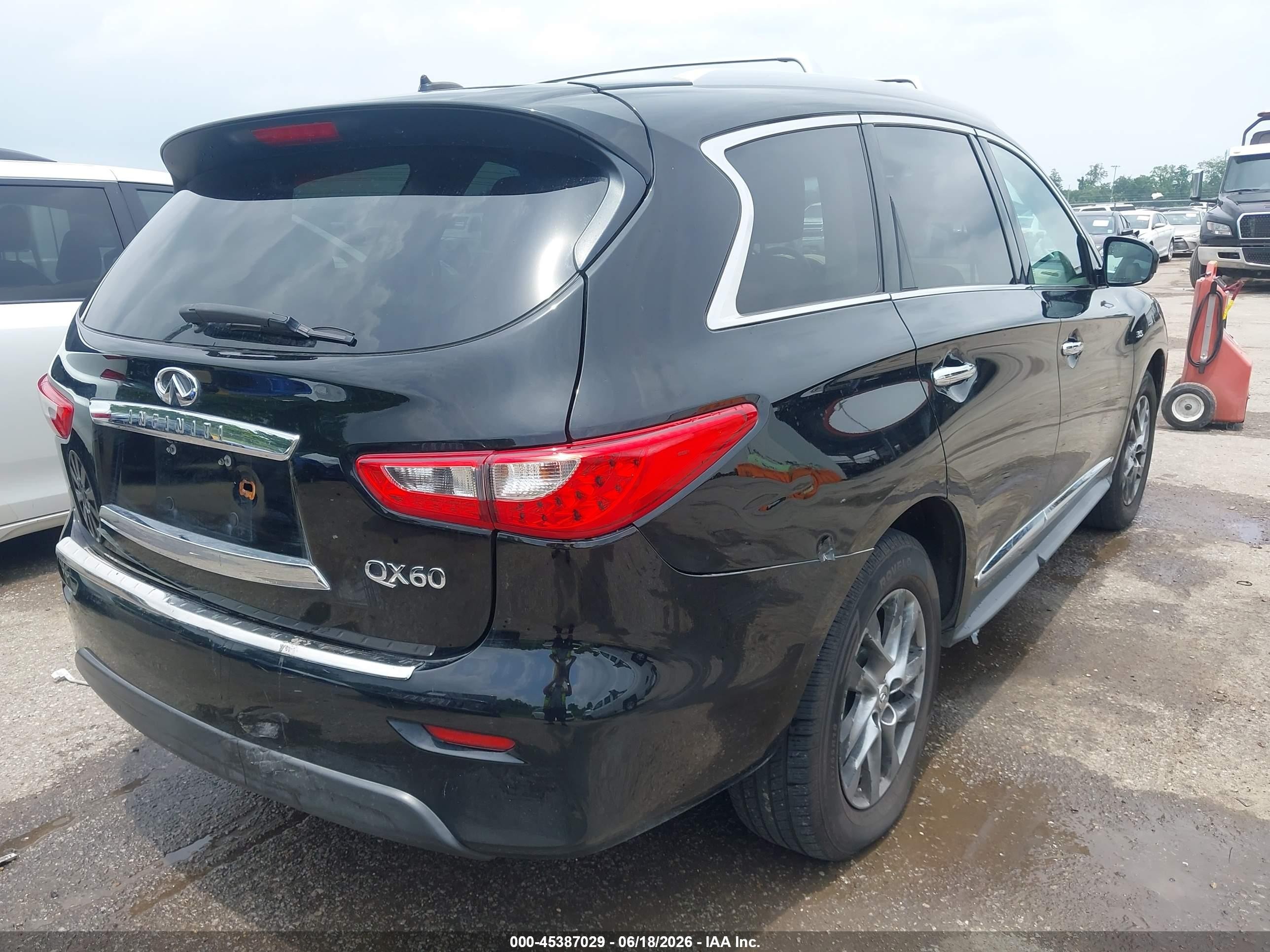 2015 Infiniti Qx60   Black vin: 5N1AL0MM8FC550316