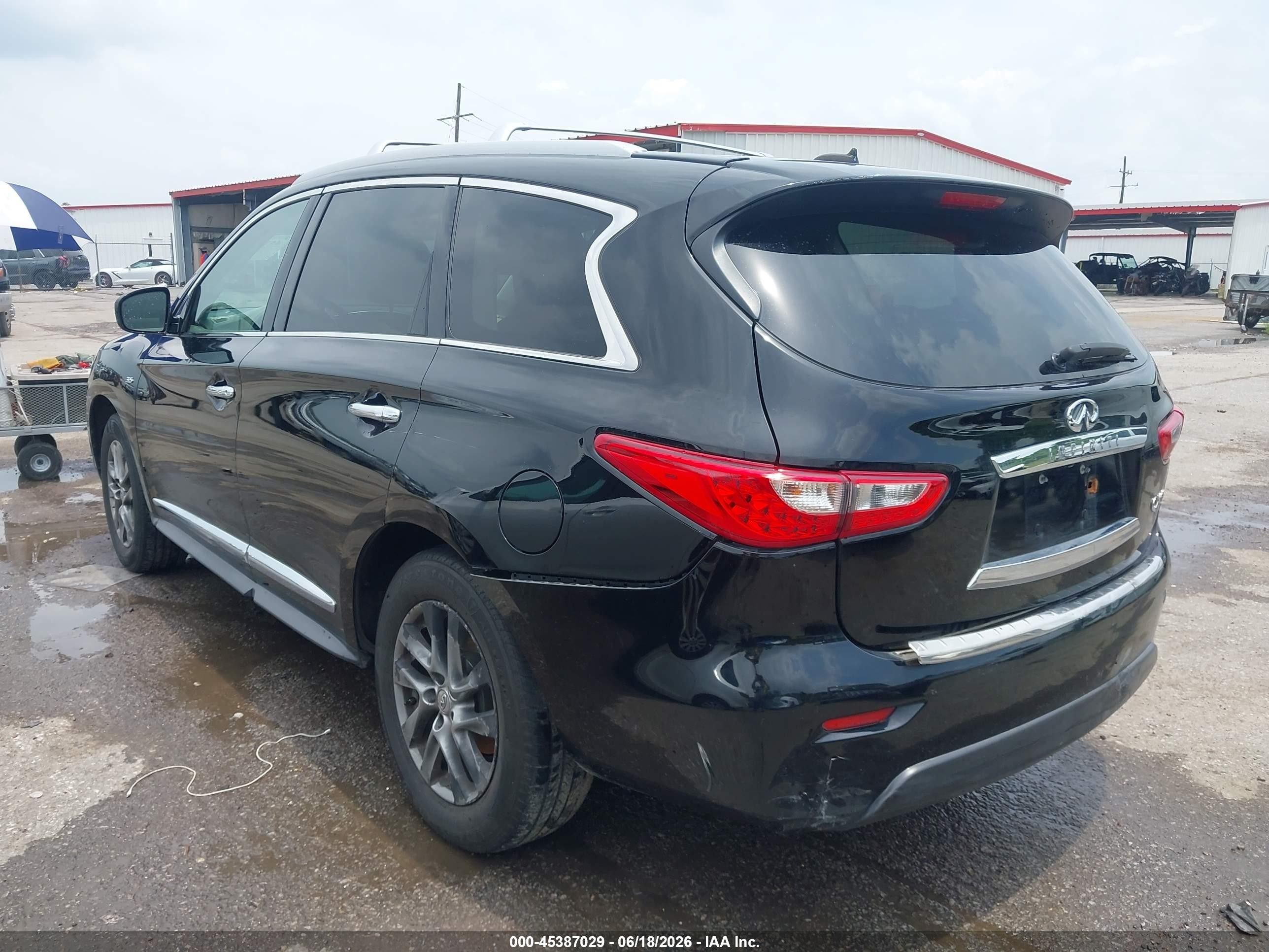 2015 Infiniti Qx60   Black vin: 5N1AL0MM8FC550316