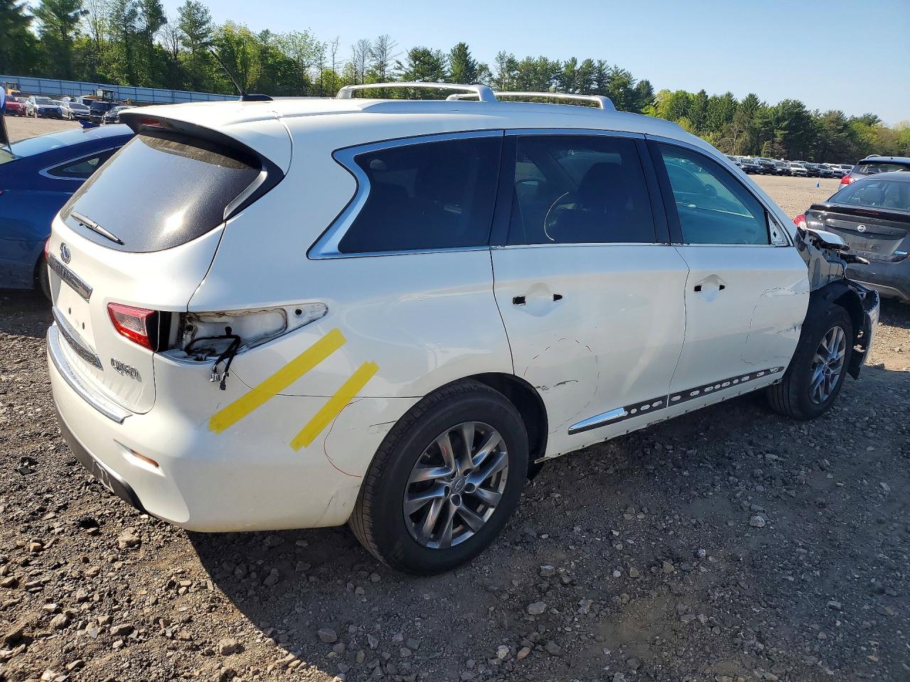 2015 Infiniti Qx60 Base White vin: 5N1AL0MM8FC550557
