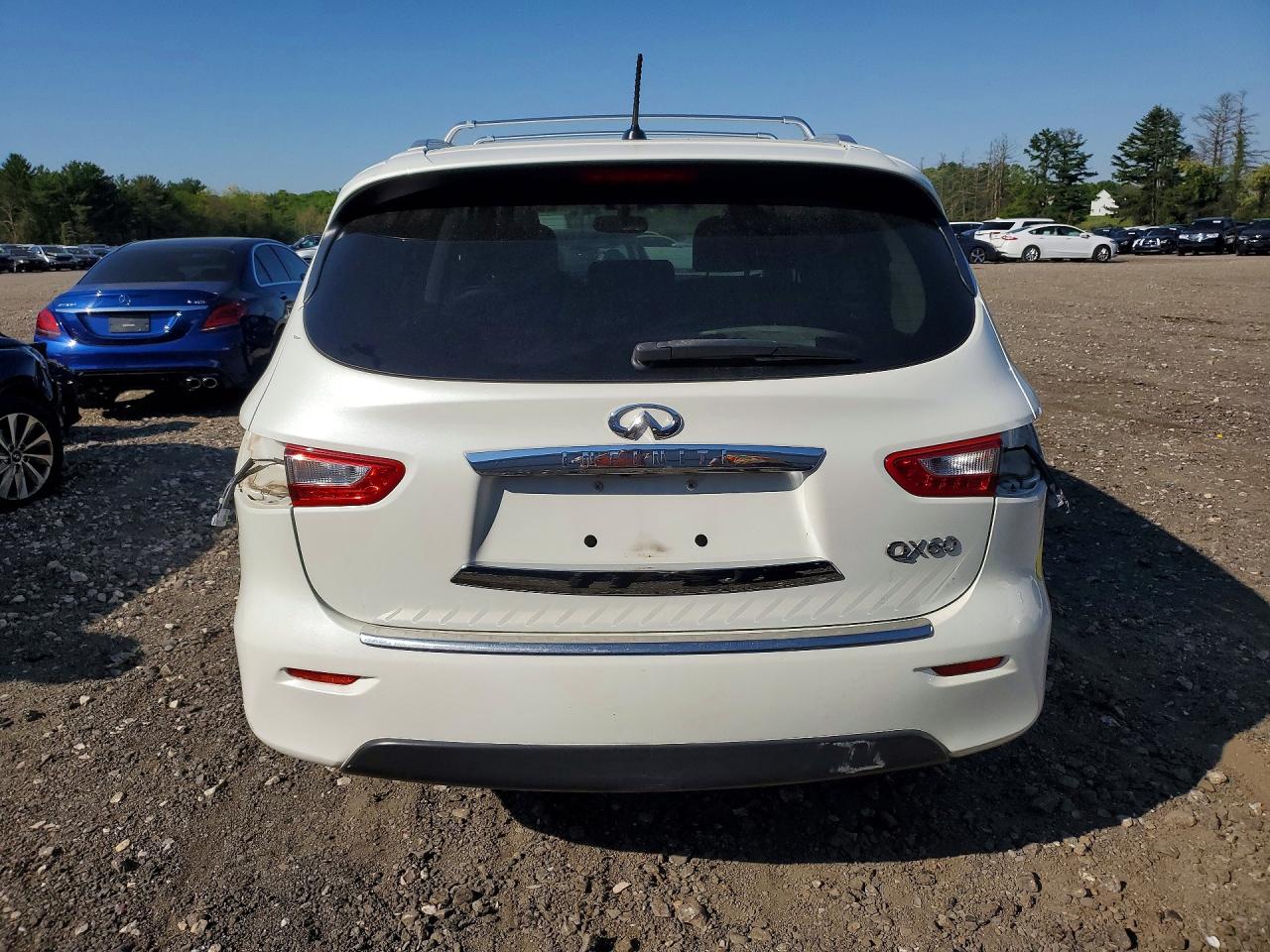 2015 Infiniti Qx60 Base White vin: 5N1AL0MM8FC550557