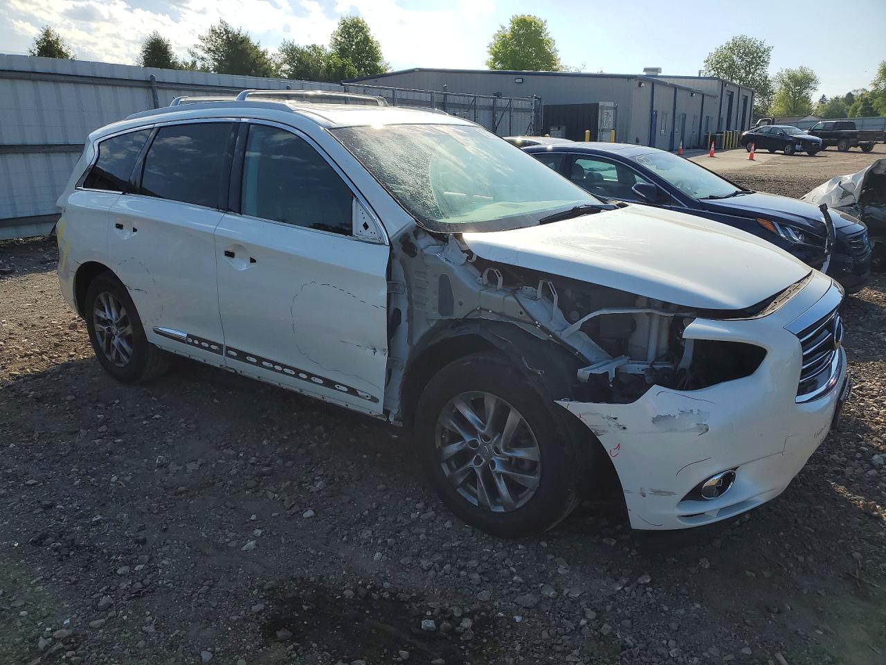 2015 Infiniti Qx60 Base White vin: 5N1AL0MM8FC550557