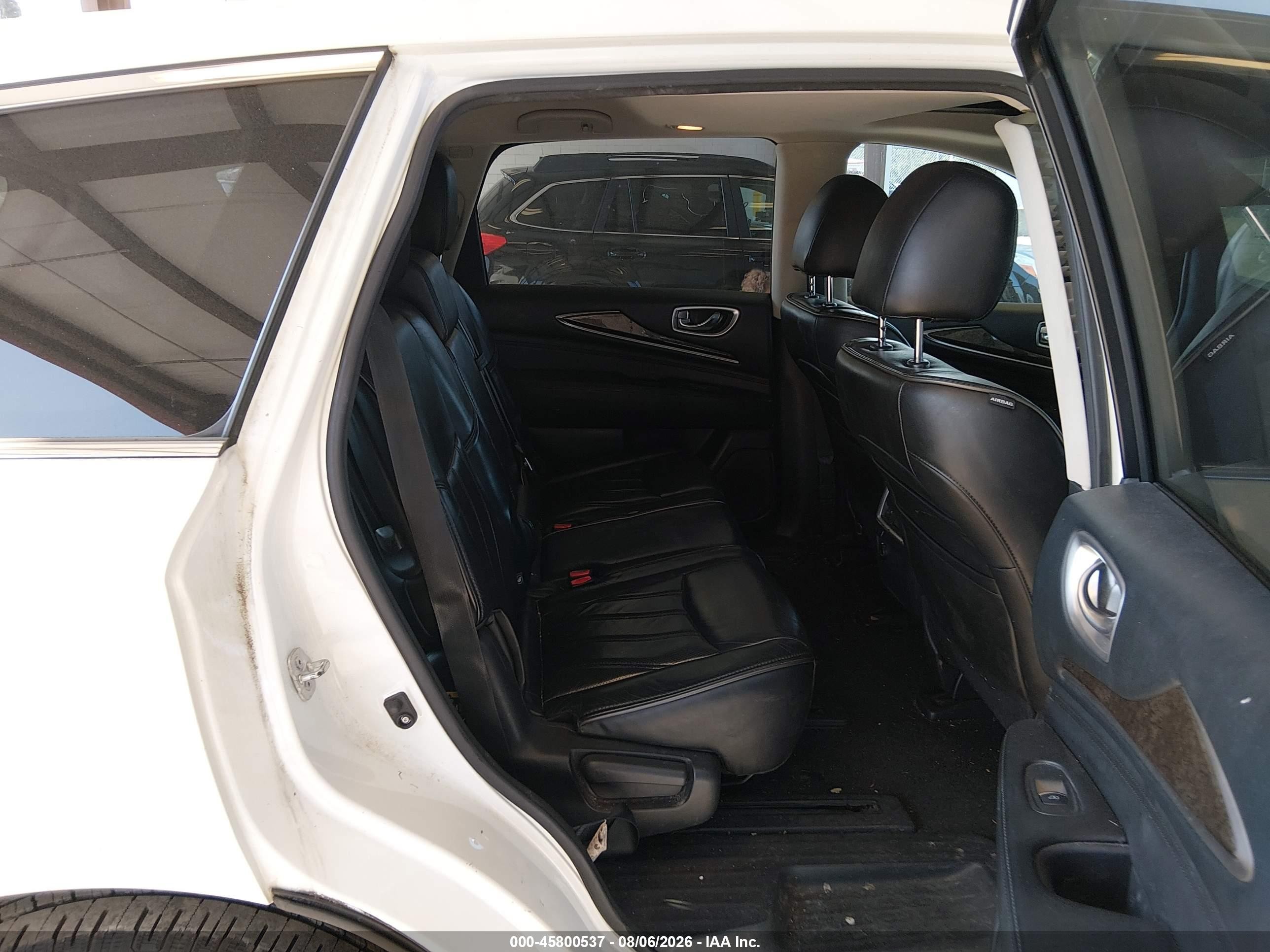 2015 Infiniti Qx60 White vin: 5N1AL0MM8FC557329