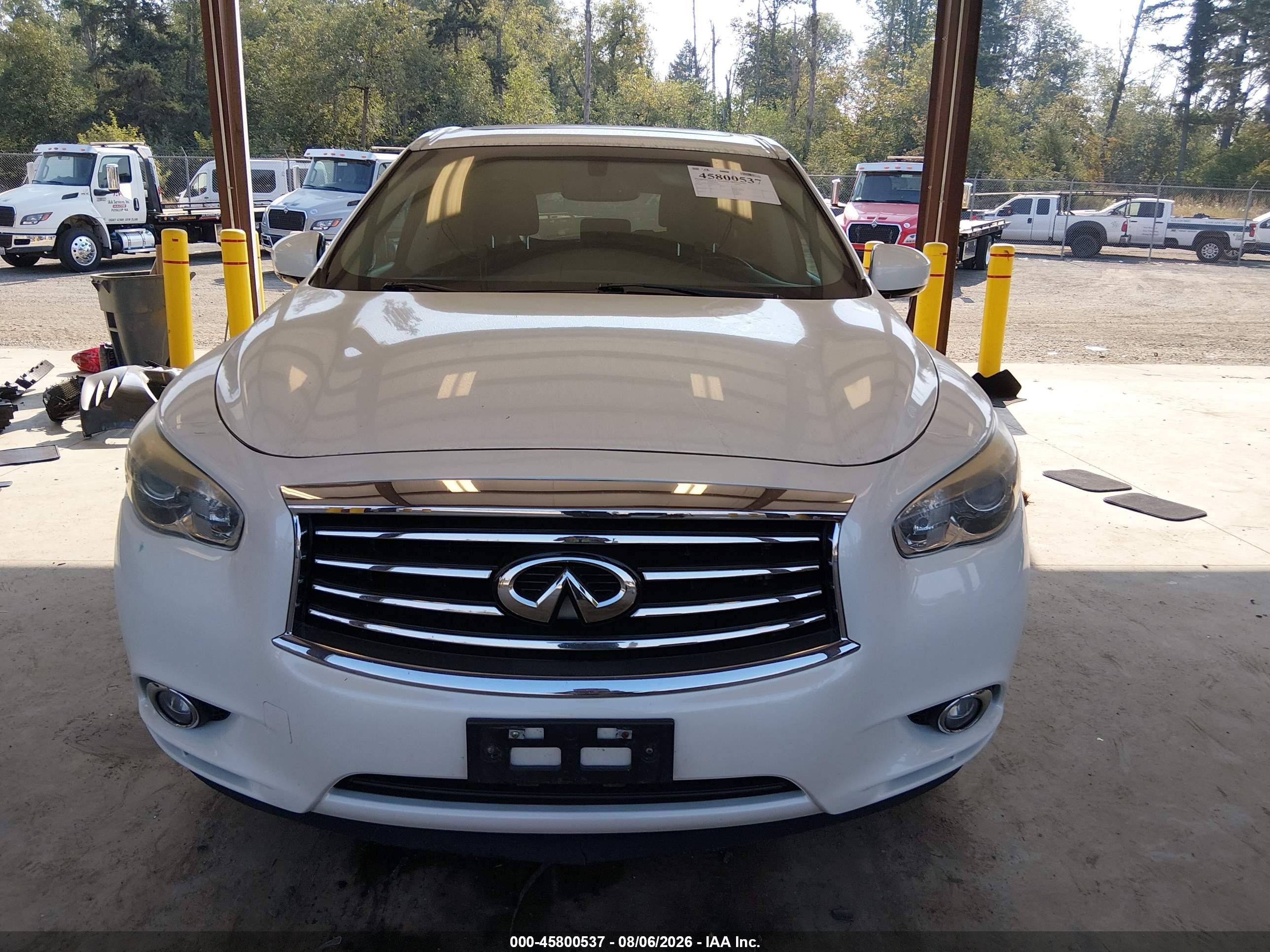 2015 Infiniti Qx60 White vin: 5N1AL0MM8FC557329