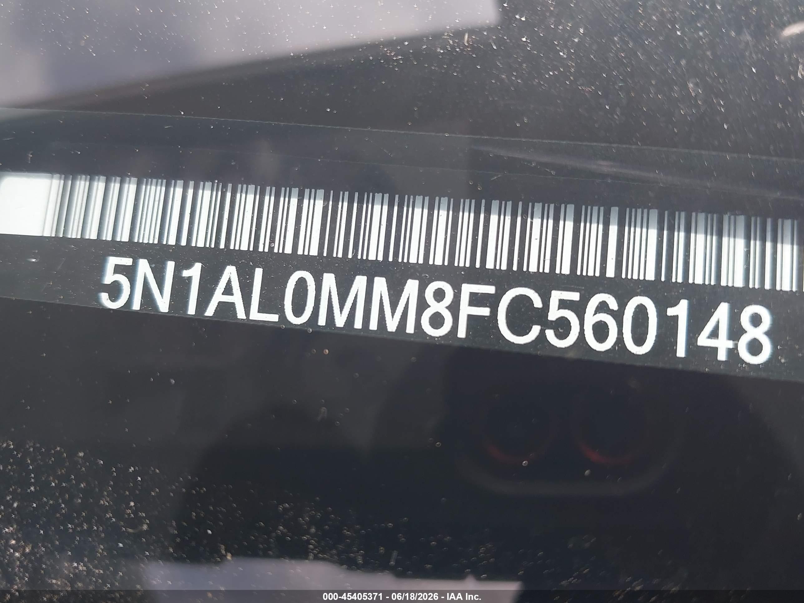 2015 Infiniti Qx60   Black vin: 5N1AL0MM8FC560148