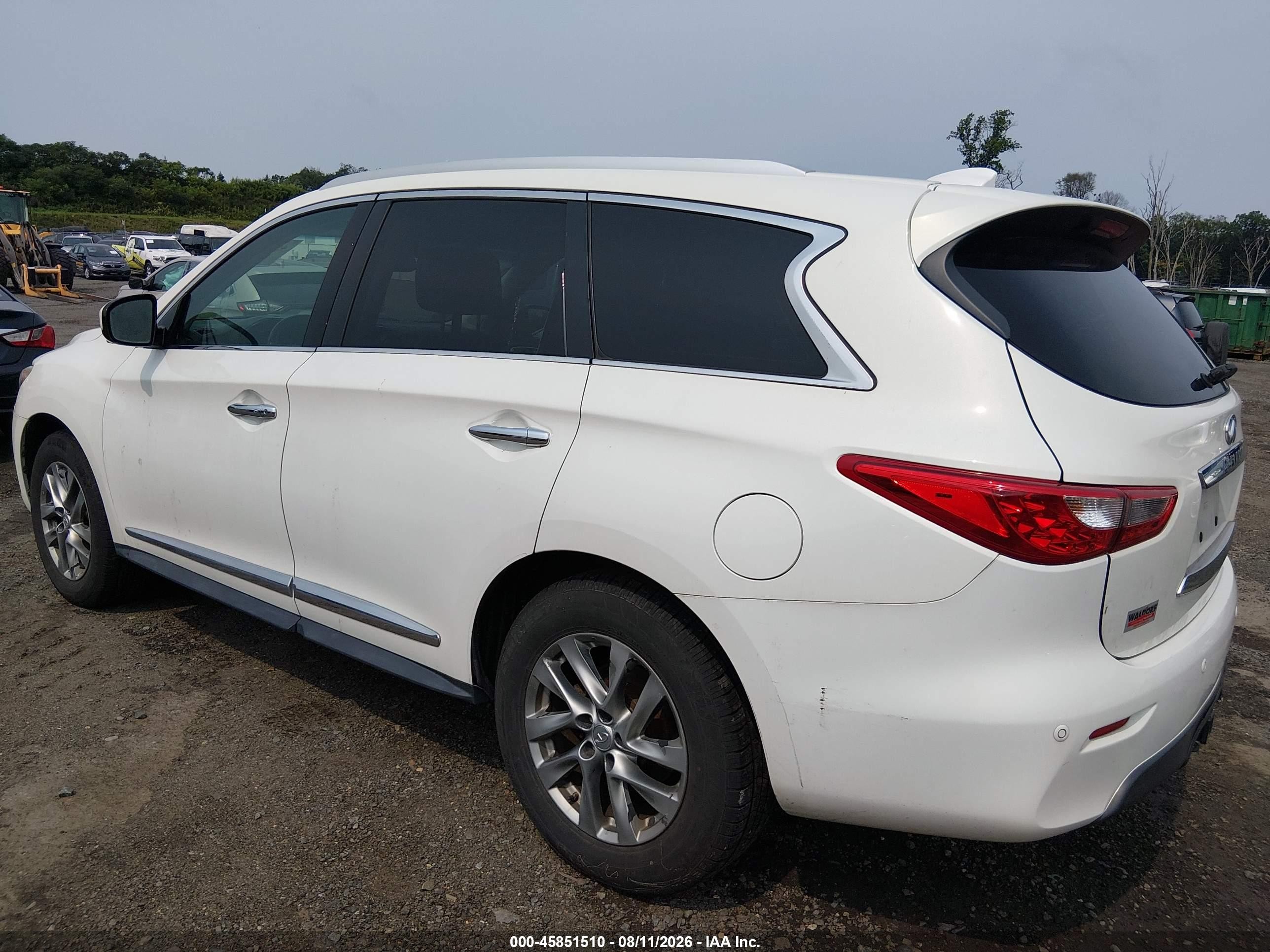 2013 Infiniti Jx35   White vin: 5N1AL0MM9DC311368