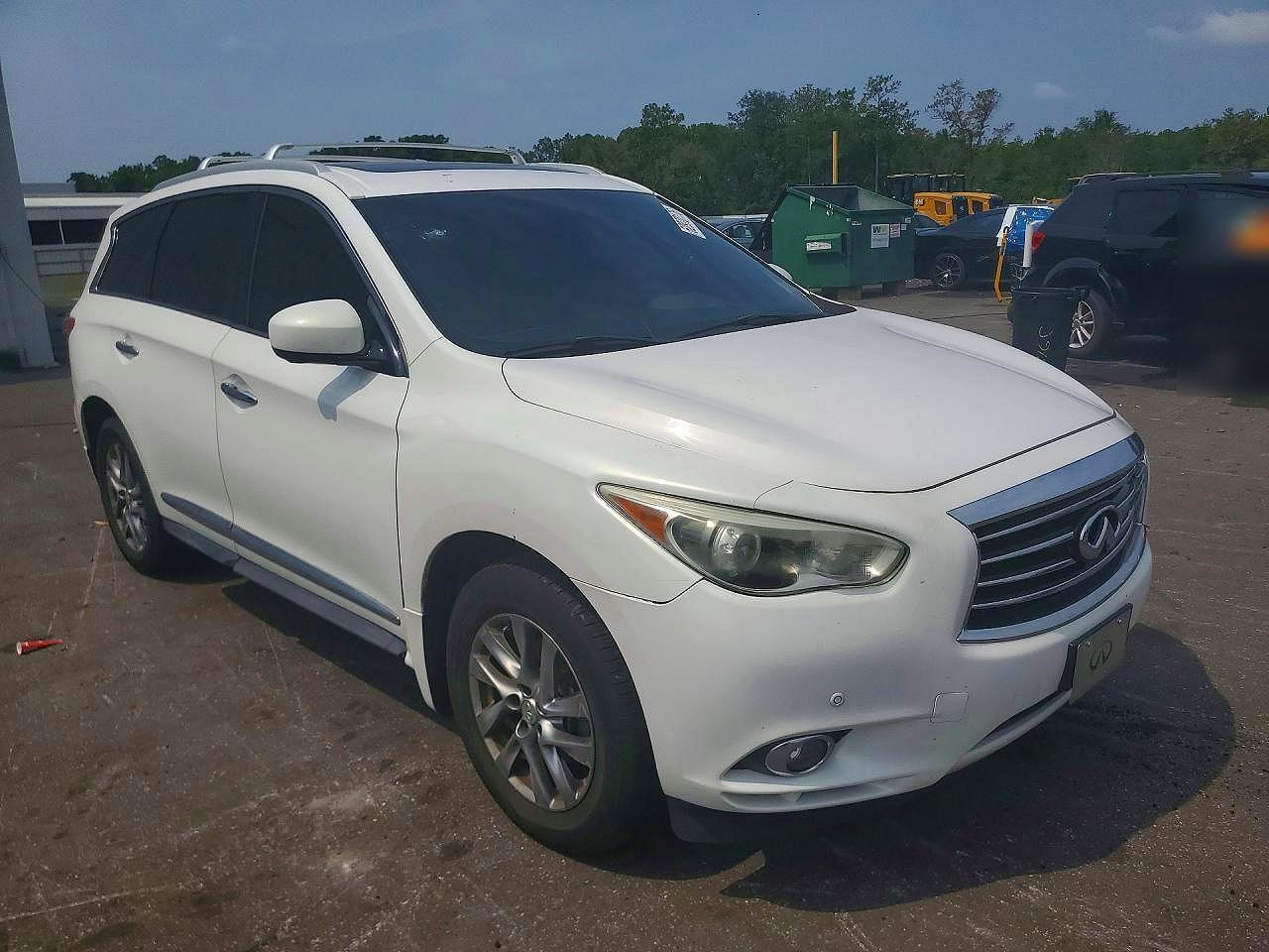 2013 Infiniti Jx35 Base White vin: 5N1AL0MM9DC338506