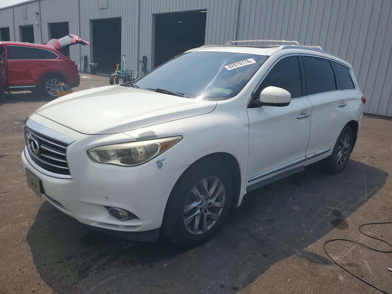 2013 Infiniti Jx35 Base White vin: 5N1AL0MM9DC338506