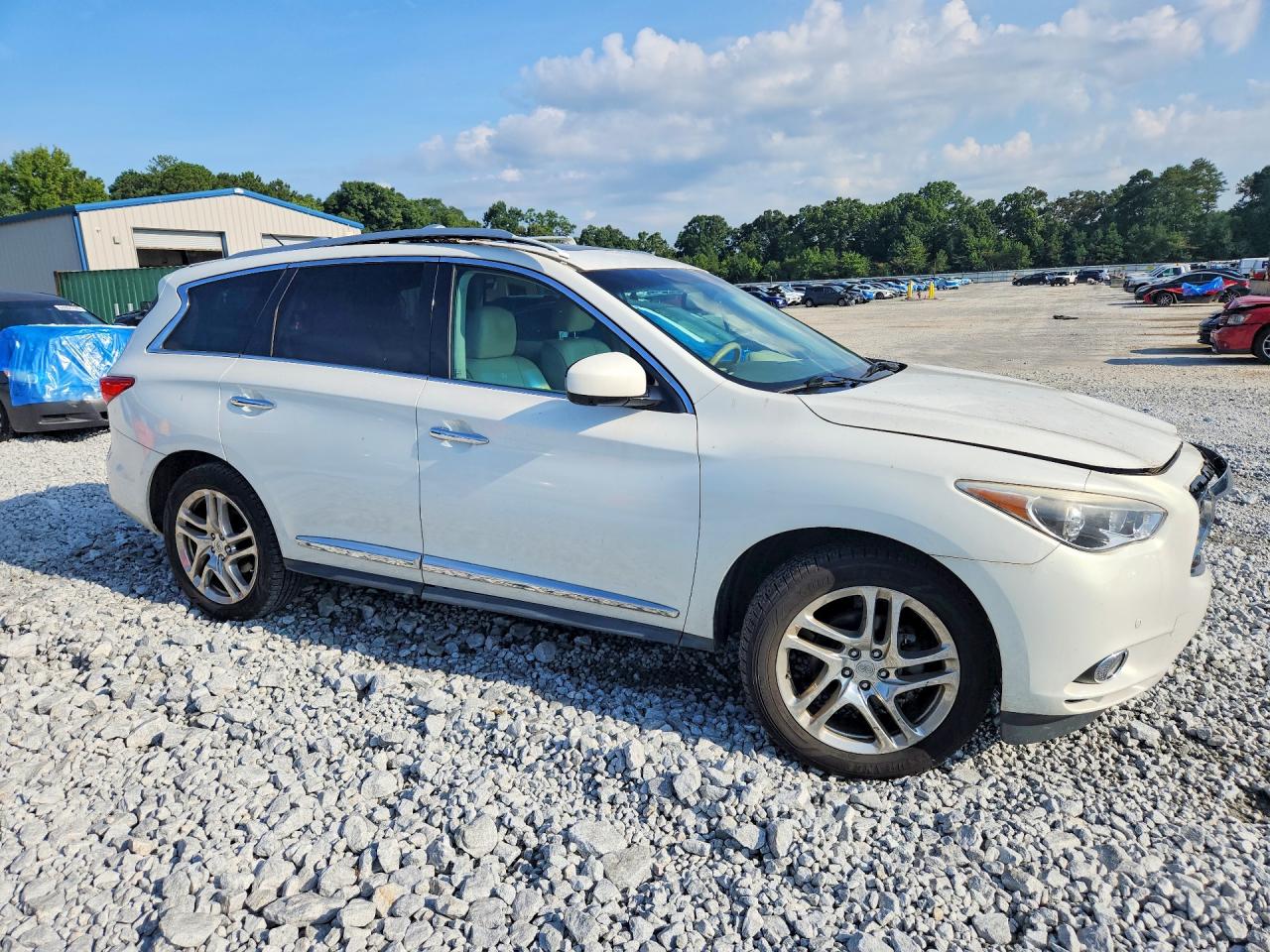 2013 Infiniti Jx35 Base White vin: 5N1AL0MM9DC351921