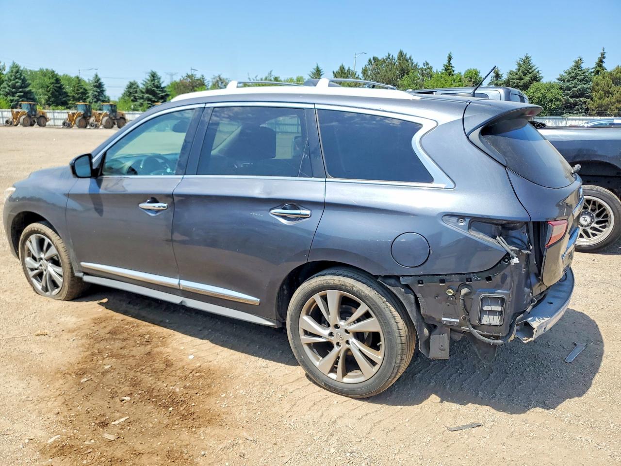 2013 Infiniti Jx35 Base Gray vin: 5N1AL0MM9DC352051