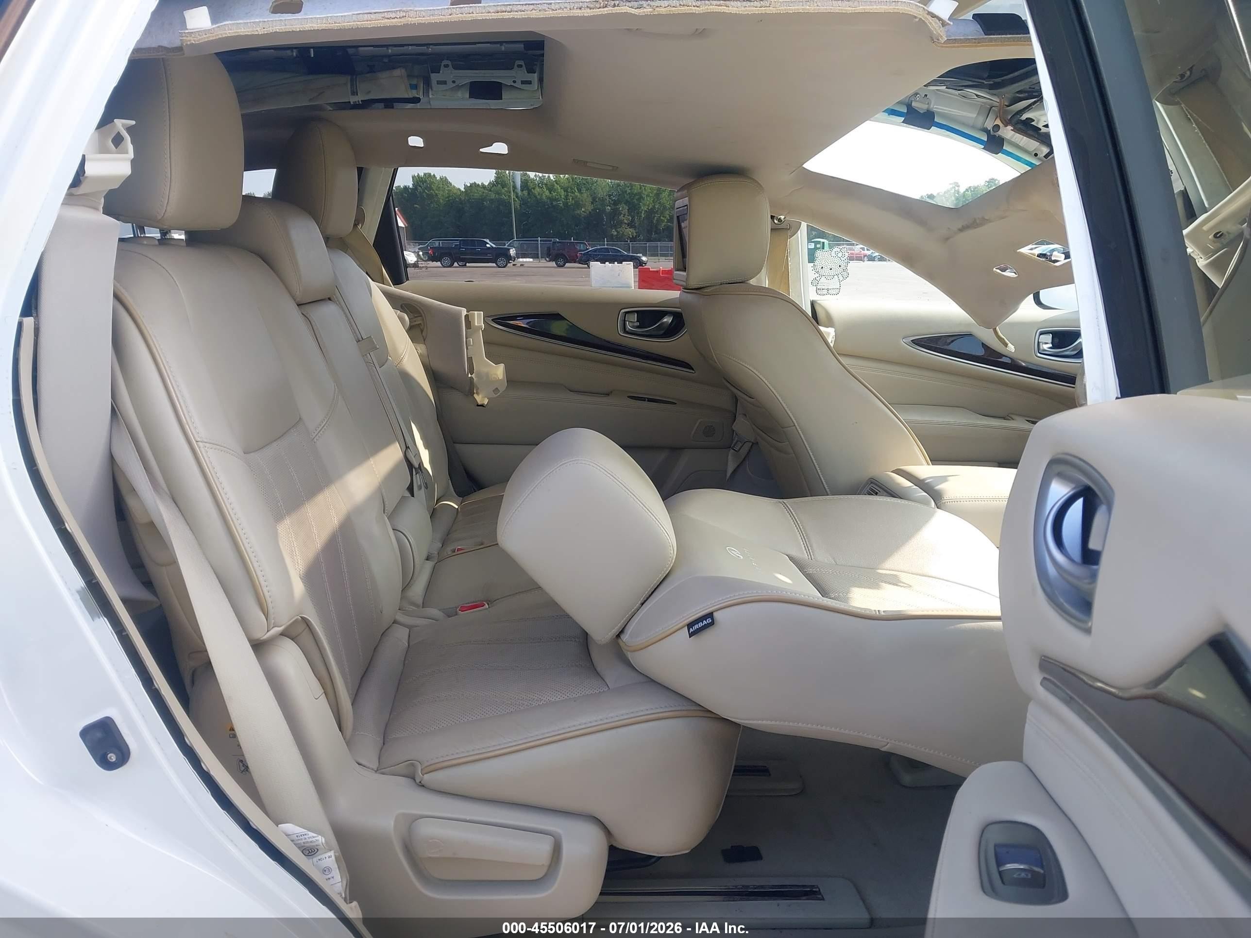 2014 Infiniti Qx60   White vin: 5N1AL0MM9EC502564