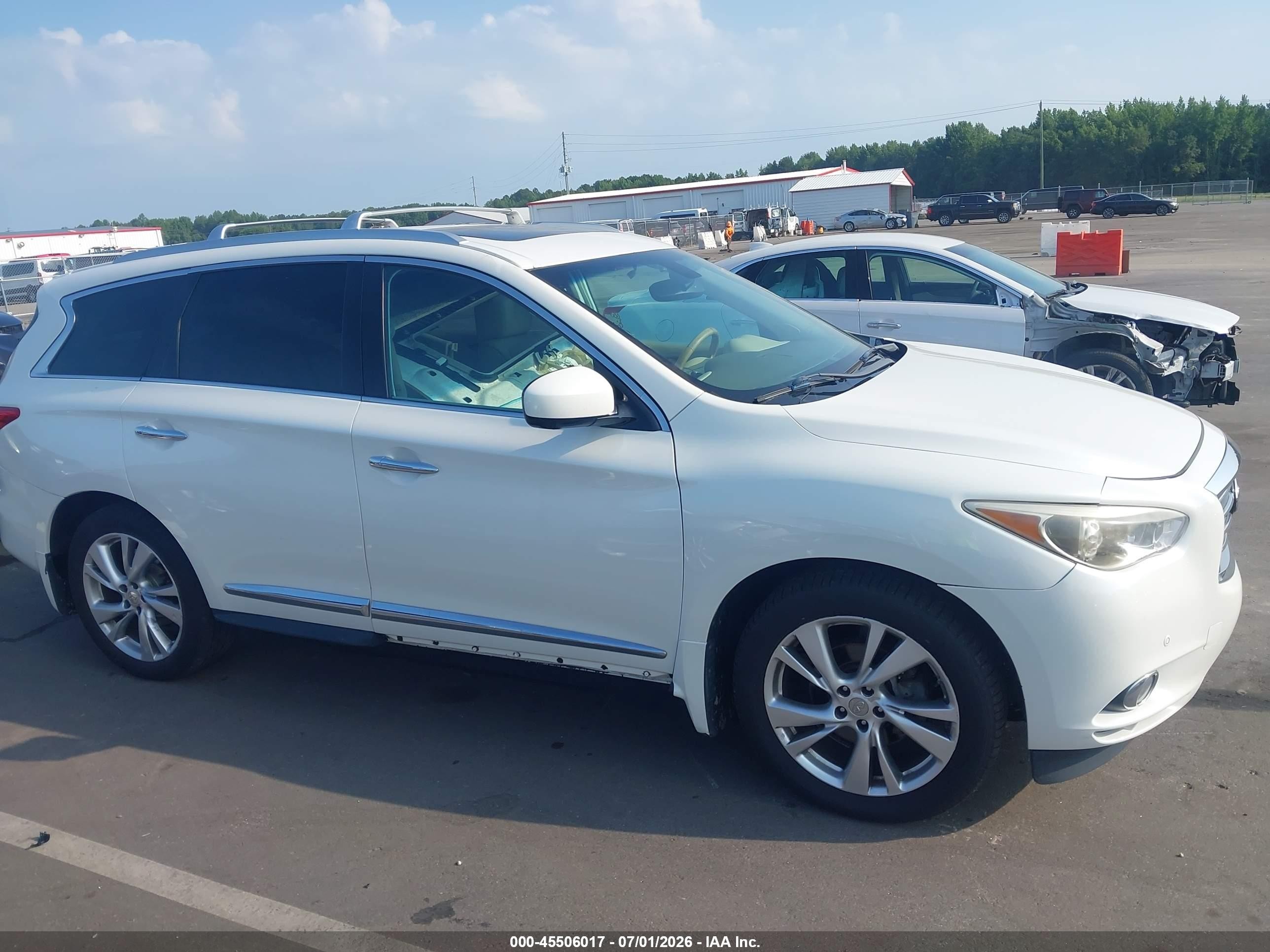 2014 Infiniti Qx60   White vin: 5N1AL0MM9EC502564