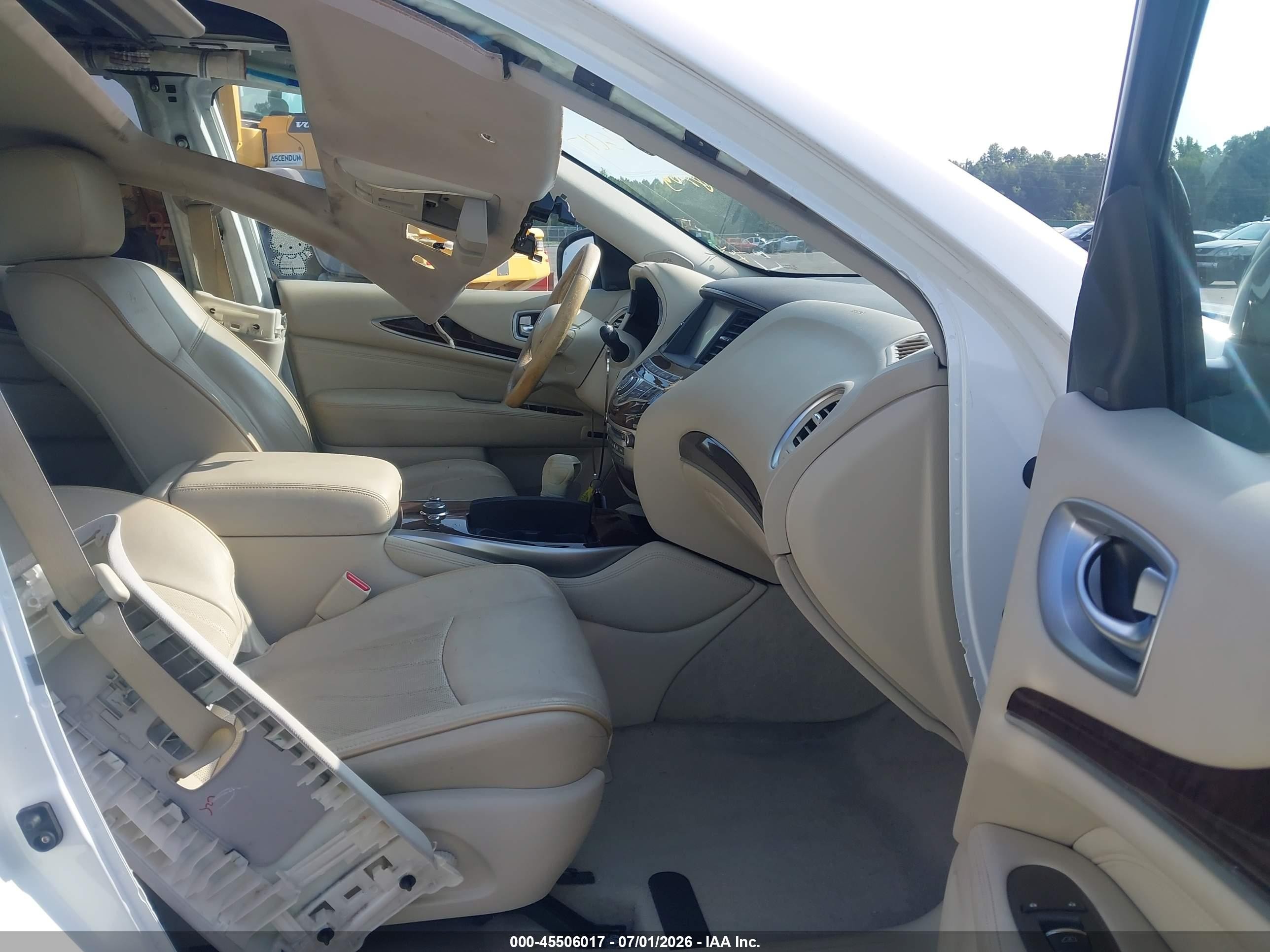 2014 Infiniti Qx60   White vin: 5N1AL0MM9EC502564