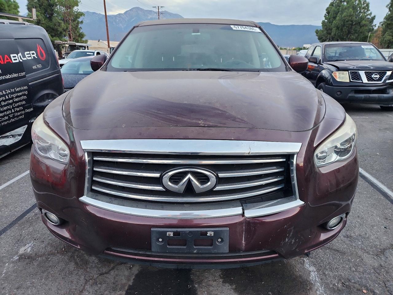 2014 Infiniti Qx60 Base Burgundy vin: 5N1AL0MM9EC505643