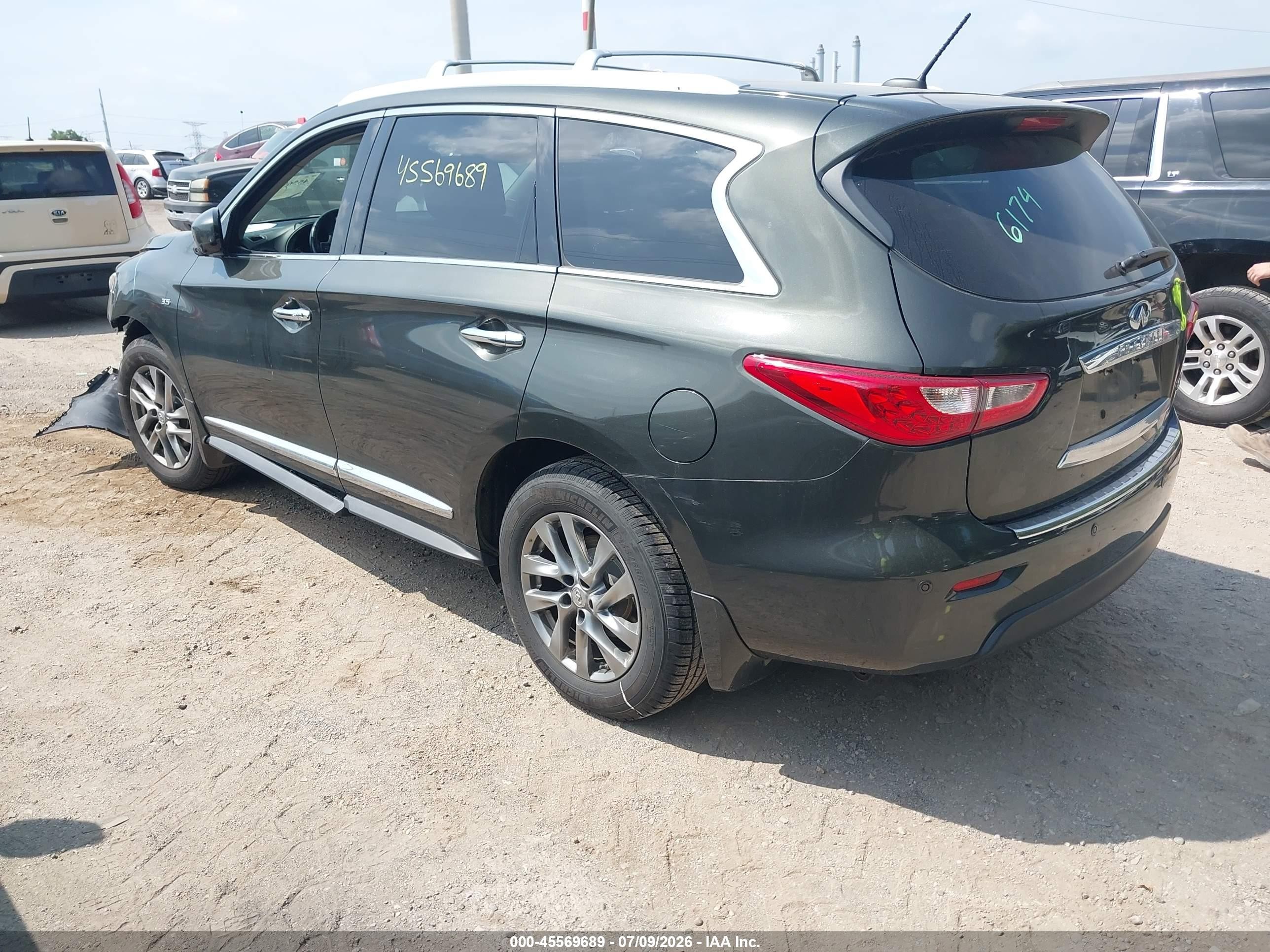 2014 Infiniti Qx60   Gray vin: 5N1AL0MM9EC508560