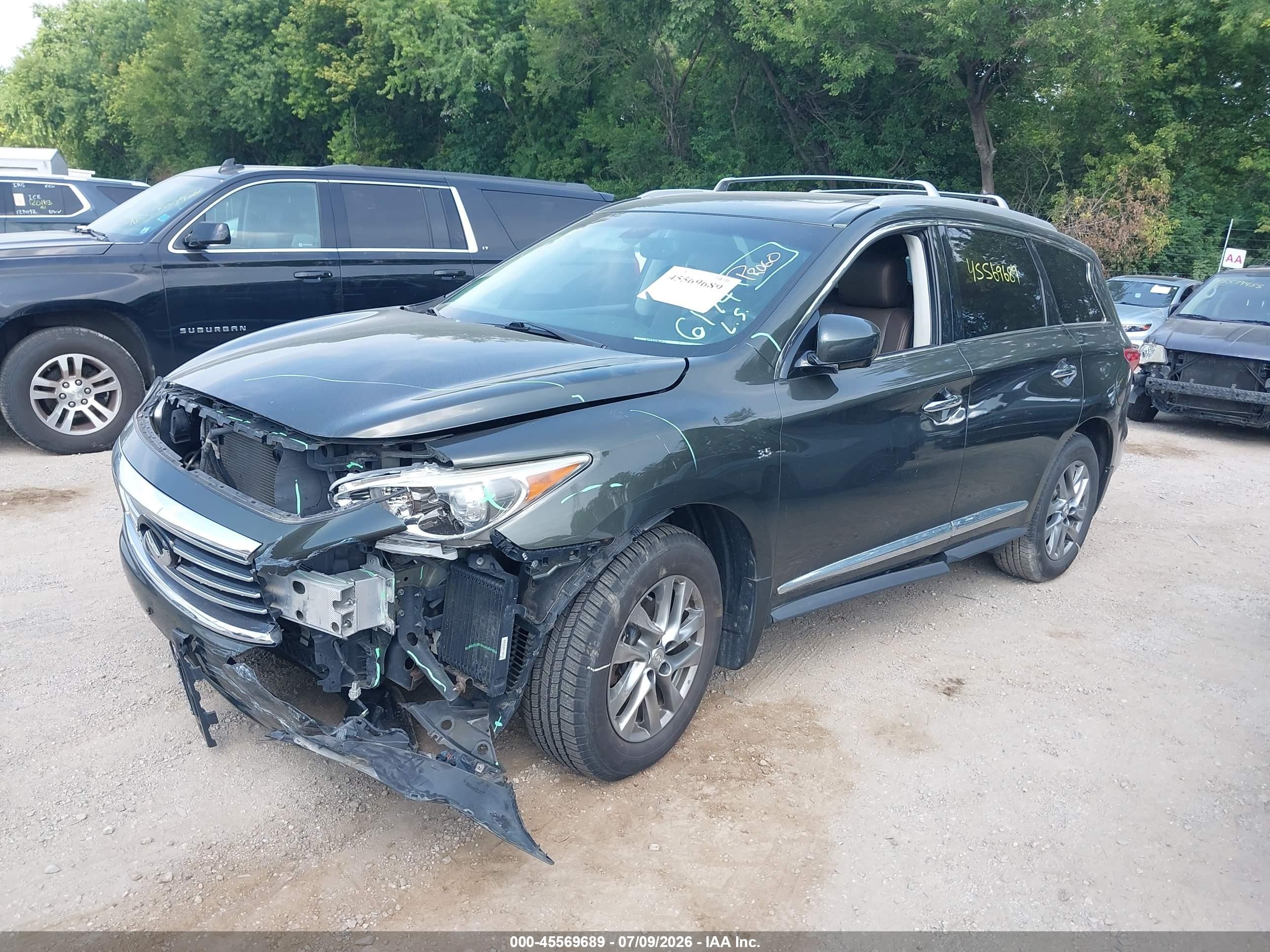 2014 Infiniti Qx60   Gray vin: 5N1AL0MM9EC508560