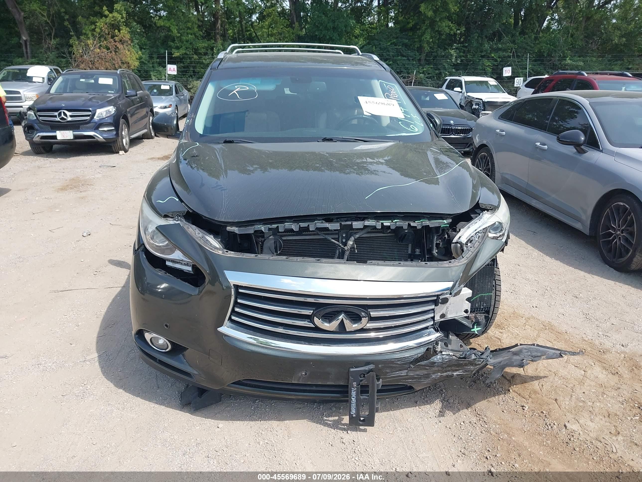 2014 Infiniti Qx60   Gray vin: 5N1AL0MM9EC508560