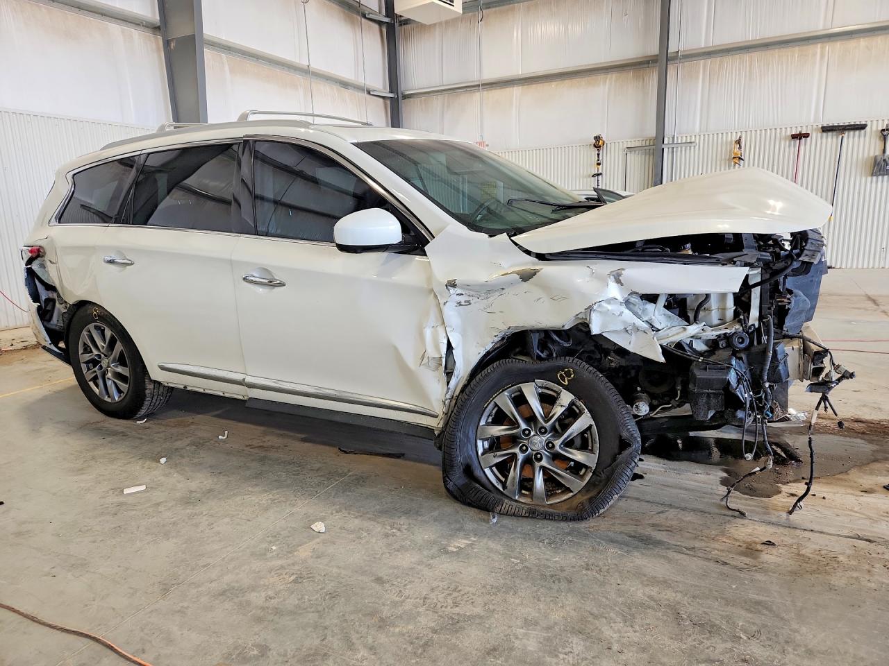 2014 Infiniti Qx60 Base White vin: 5N1AL0MM9EC520658