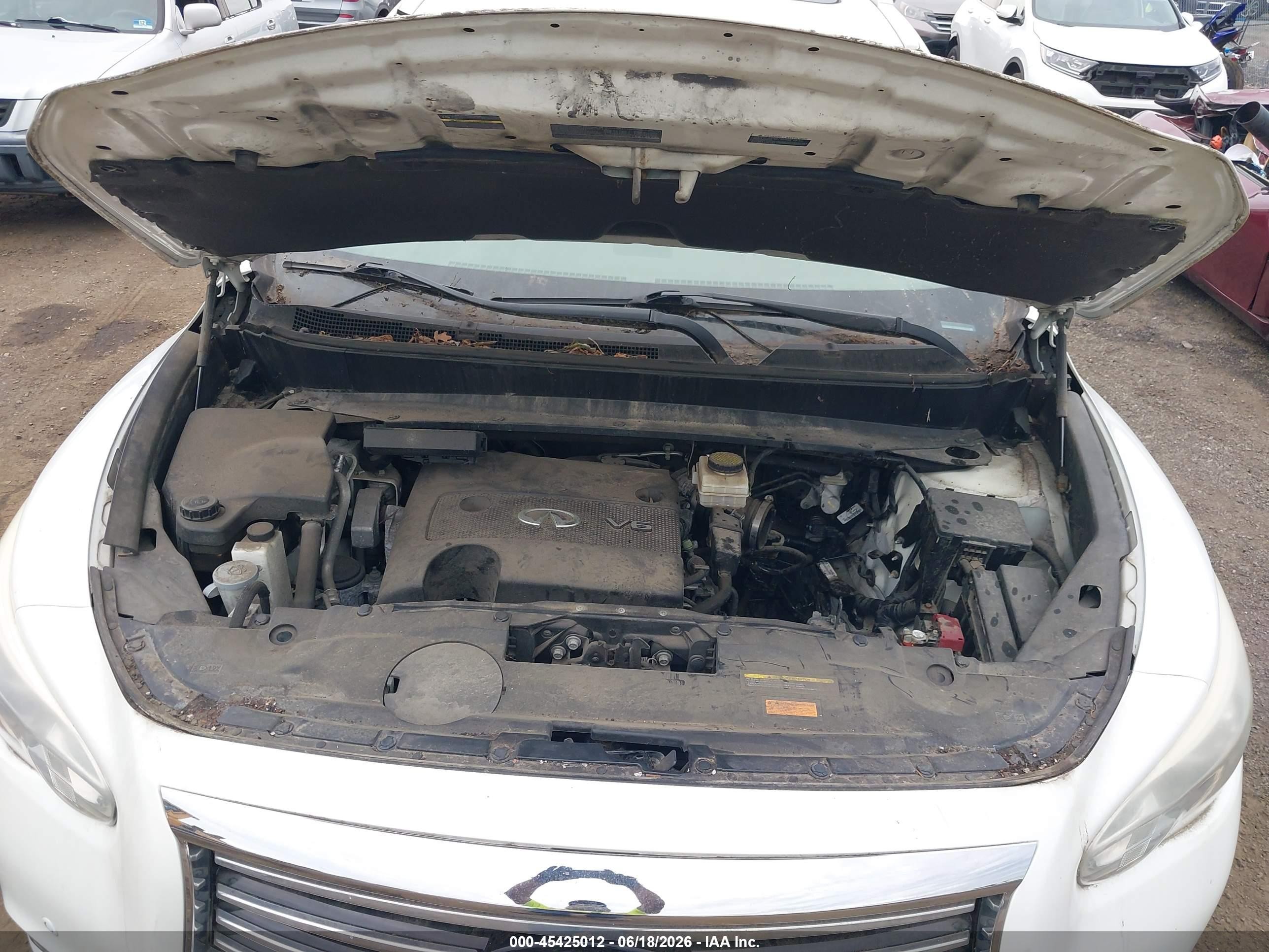 2014 Infiniti Qx60   White vin: 5N1AL0MM9EC531918