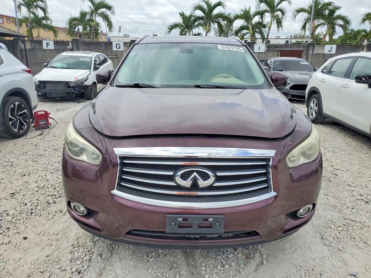 2014 Infiniti Qx60 Base Burgundy vin: 5N1AL0MM9EC540635