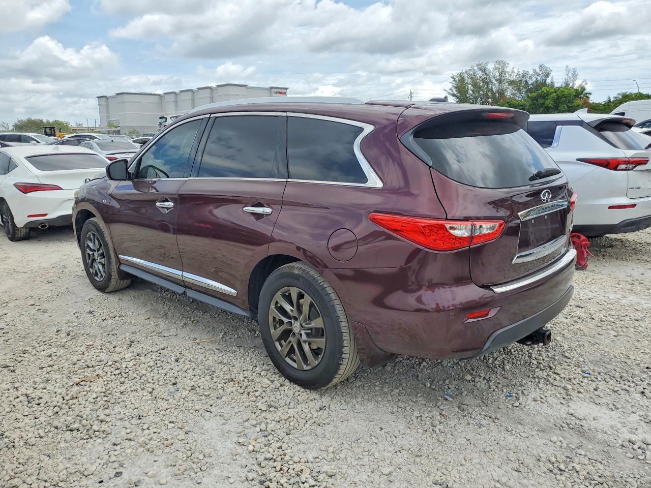 2014 Infiniti Qx60 Base Burgundy vin: 5N1AL0MM9EC540635