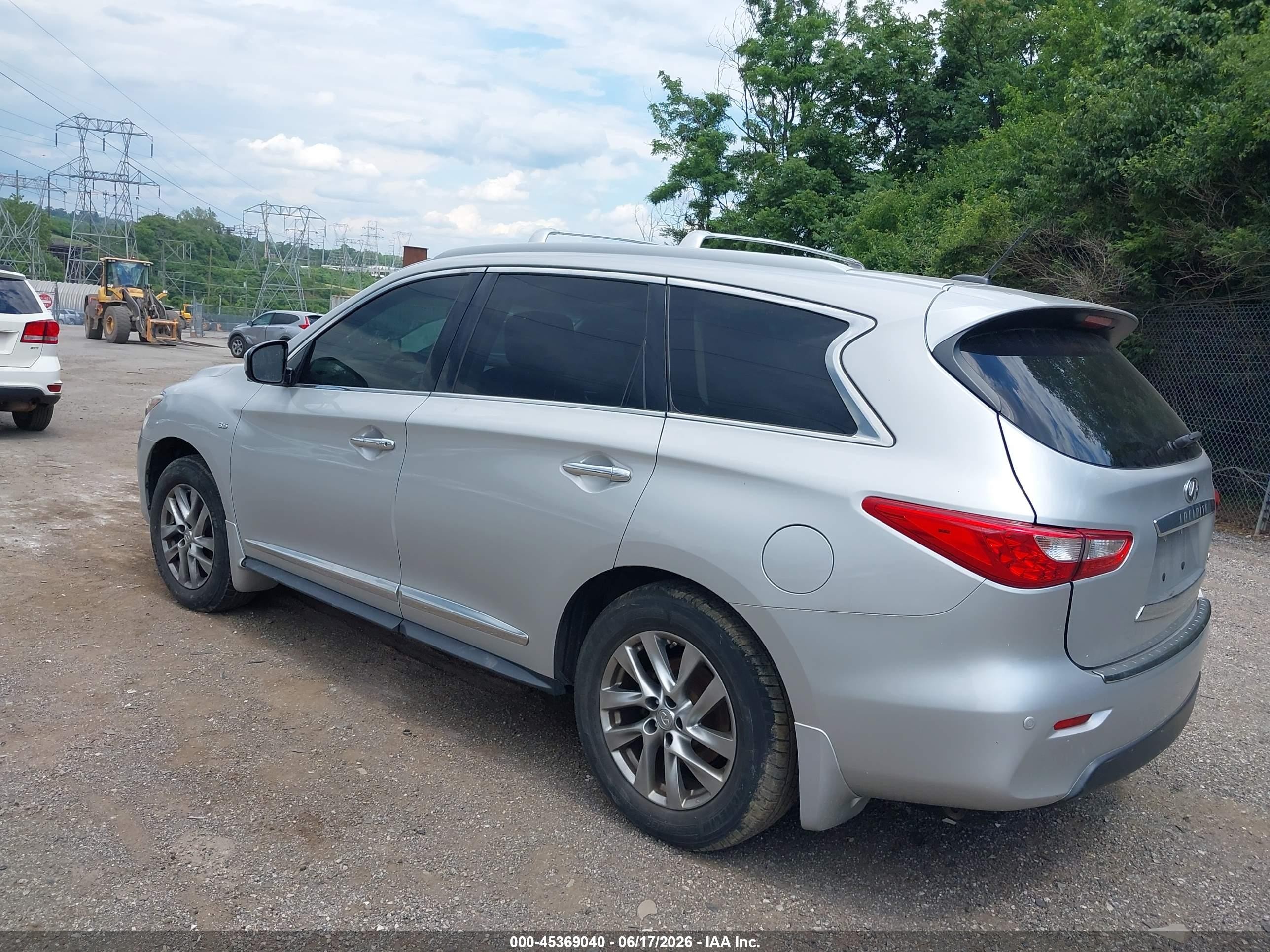2014 Infiniti Qx60   Silver vin: 5N1AL0MM9EC543745