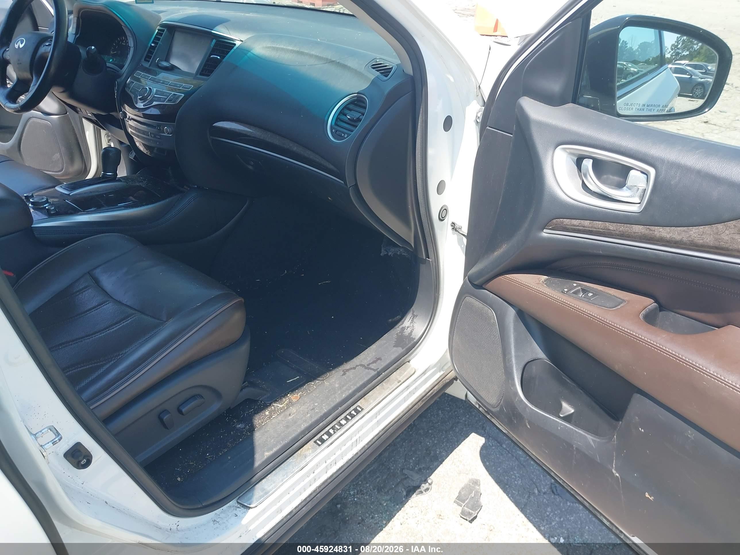 2014 Infiniti Qx60 White vin: 5N1AL0MM9EC545981