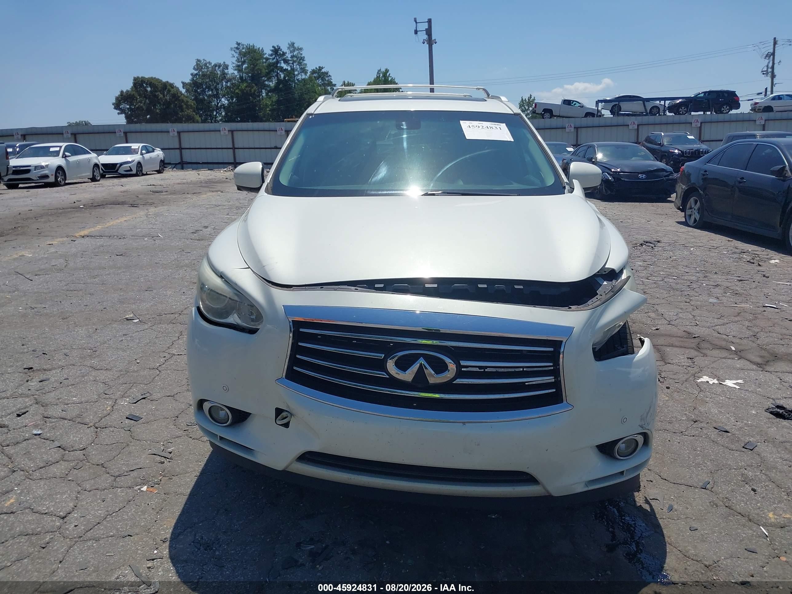 2014 Infiniti Qx60 White vin: 5N1AL0MM9EC545981