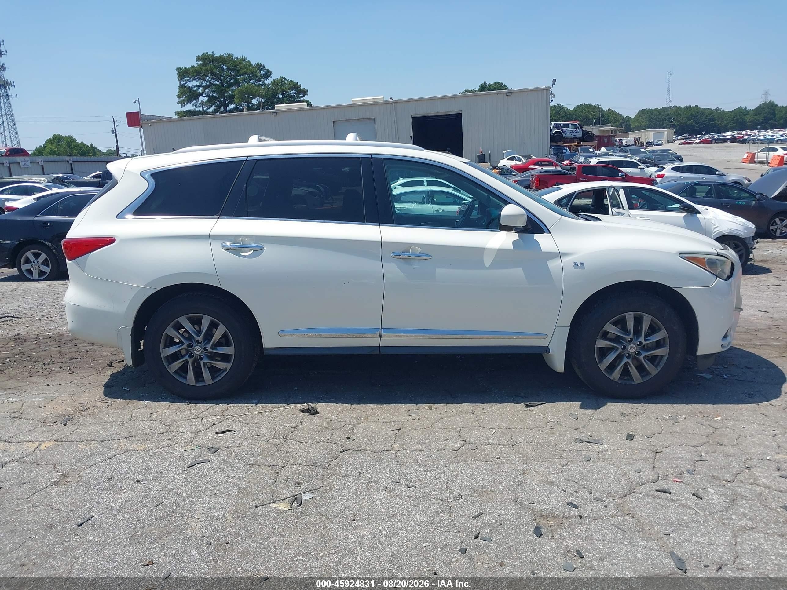 2014 Infiniti Qx60 White vin: 5N1AL0MM9EC545981