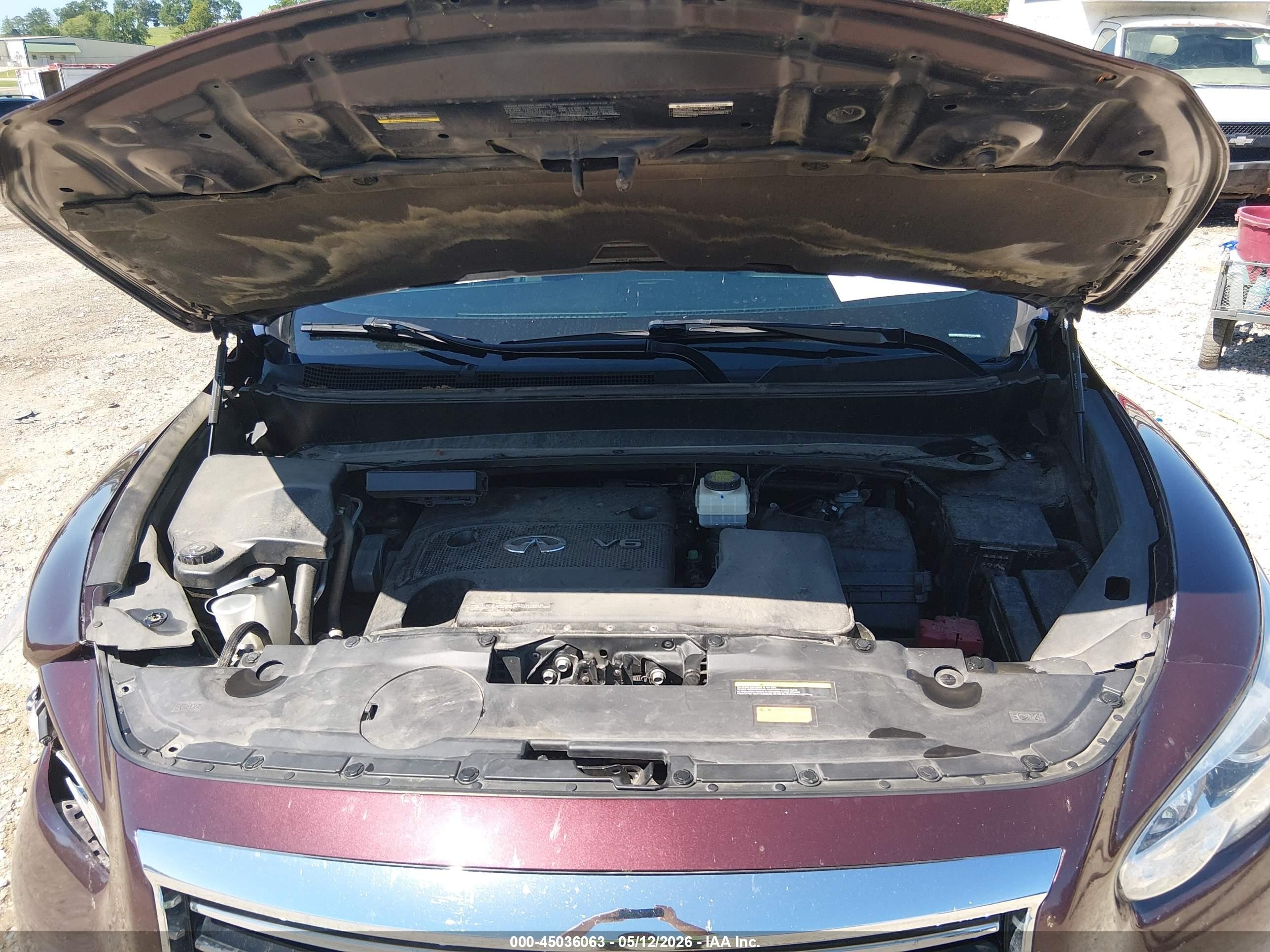 2014 Infiniti Qx60 Burgundy vin: 5N1AL0MM9EC547844