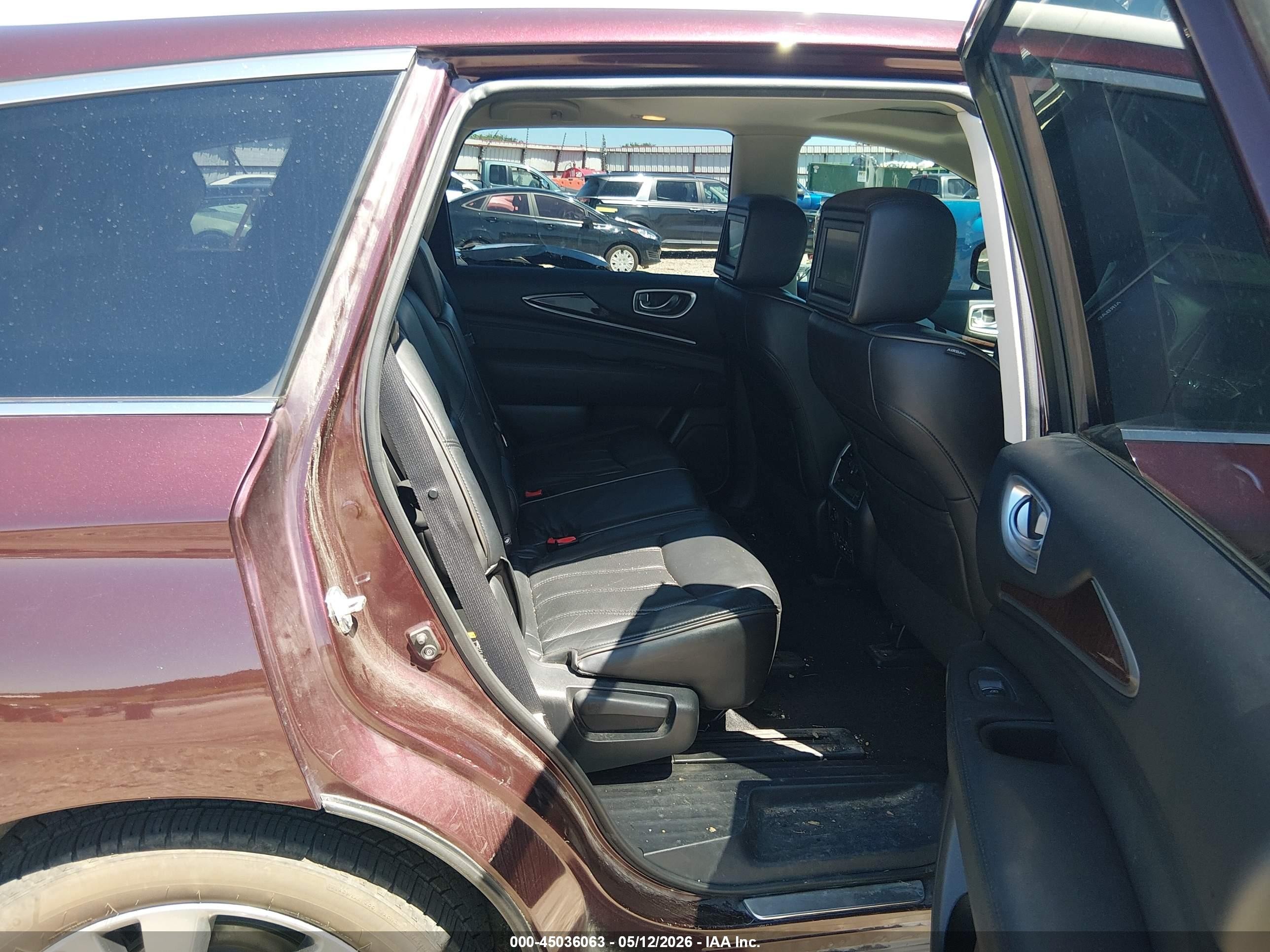 2014 Infiniti Qx60 Burgundy vin: 5N1AL0MM9EC547844