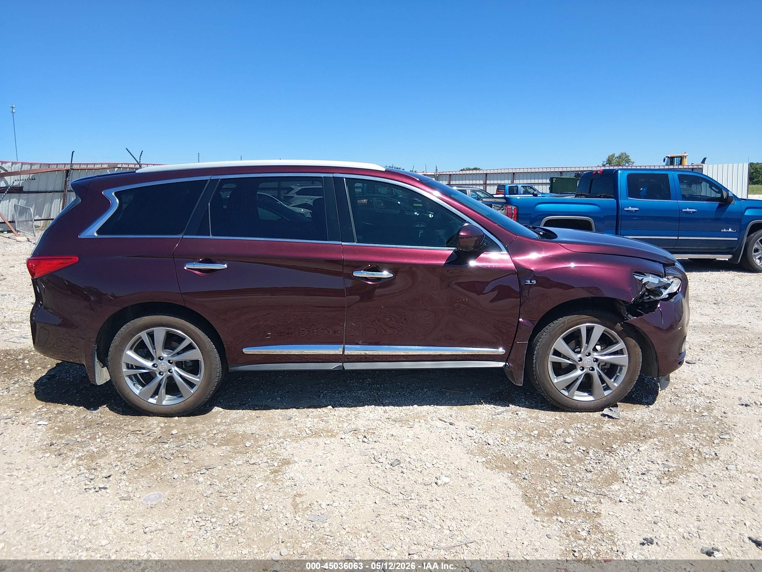2014 Infiniti Qx60 Burgundy vin: 5N1AL0MM9EC547844
