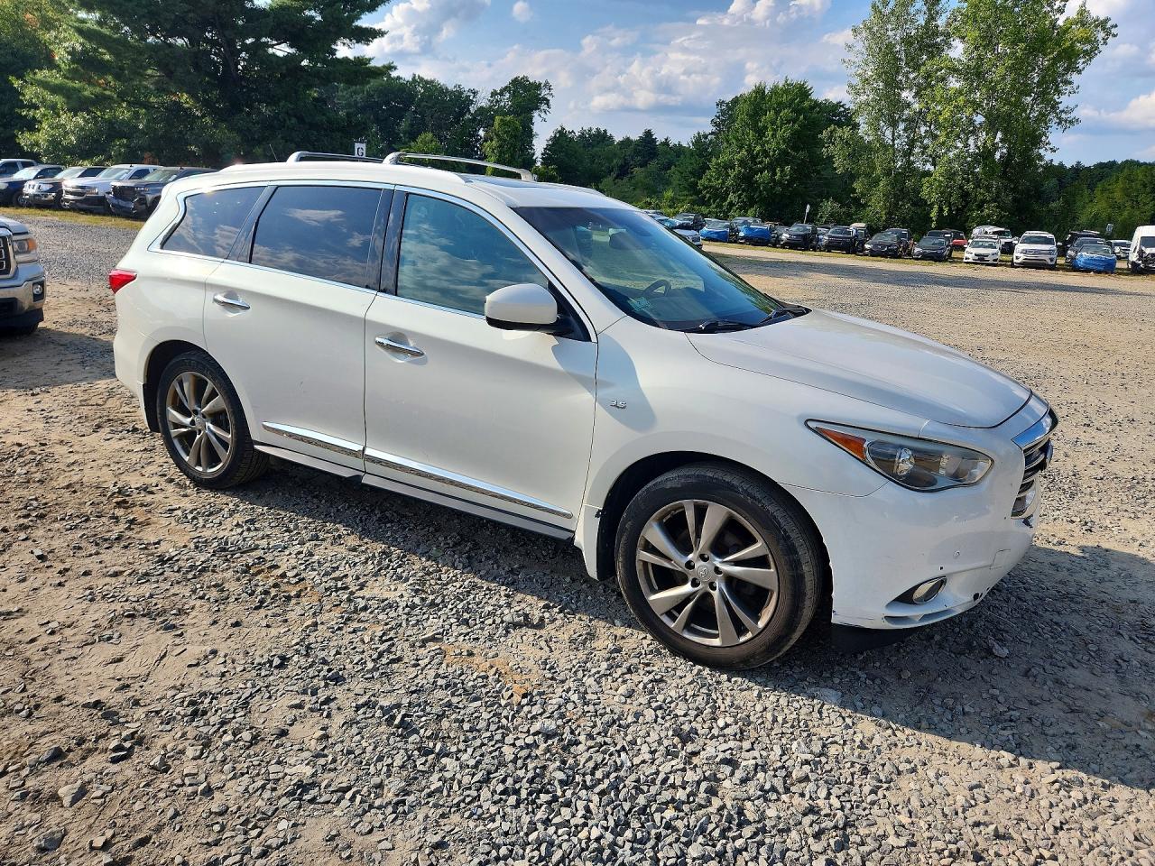 2014 Infiniti Qx60 Base White vin: 5N1AL0MM9EC551750