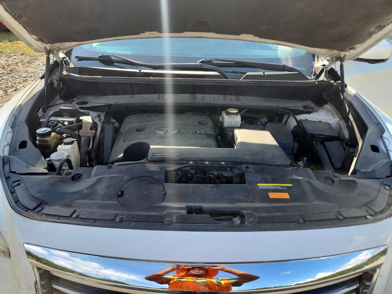 2014 Infiniti Qx60 Base White vin: 5N1AL0MM9EC551750