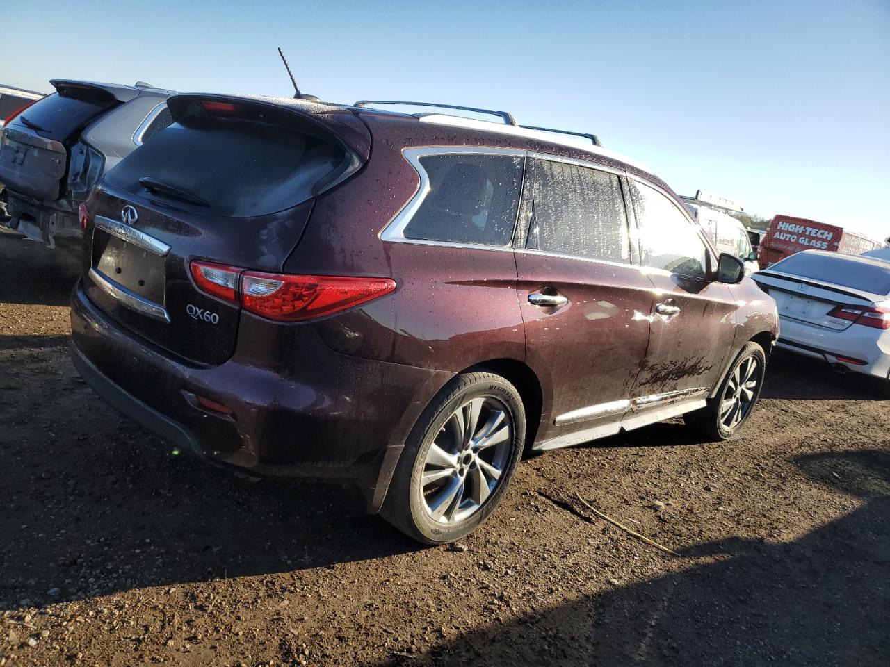 2014 Infiniti Qx60 Maroon vin: 5N1AL0MM9EC553756