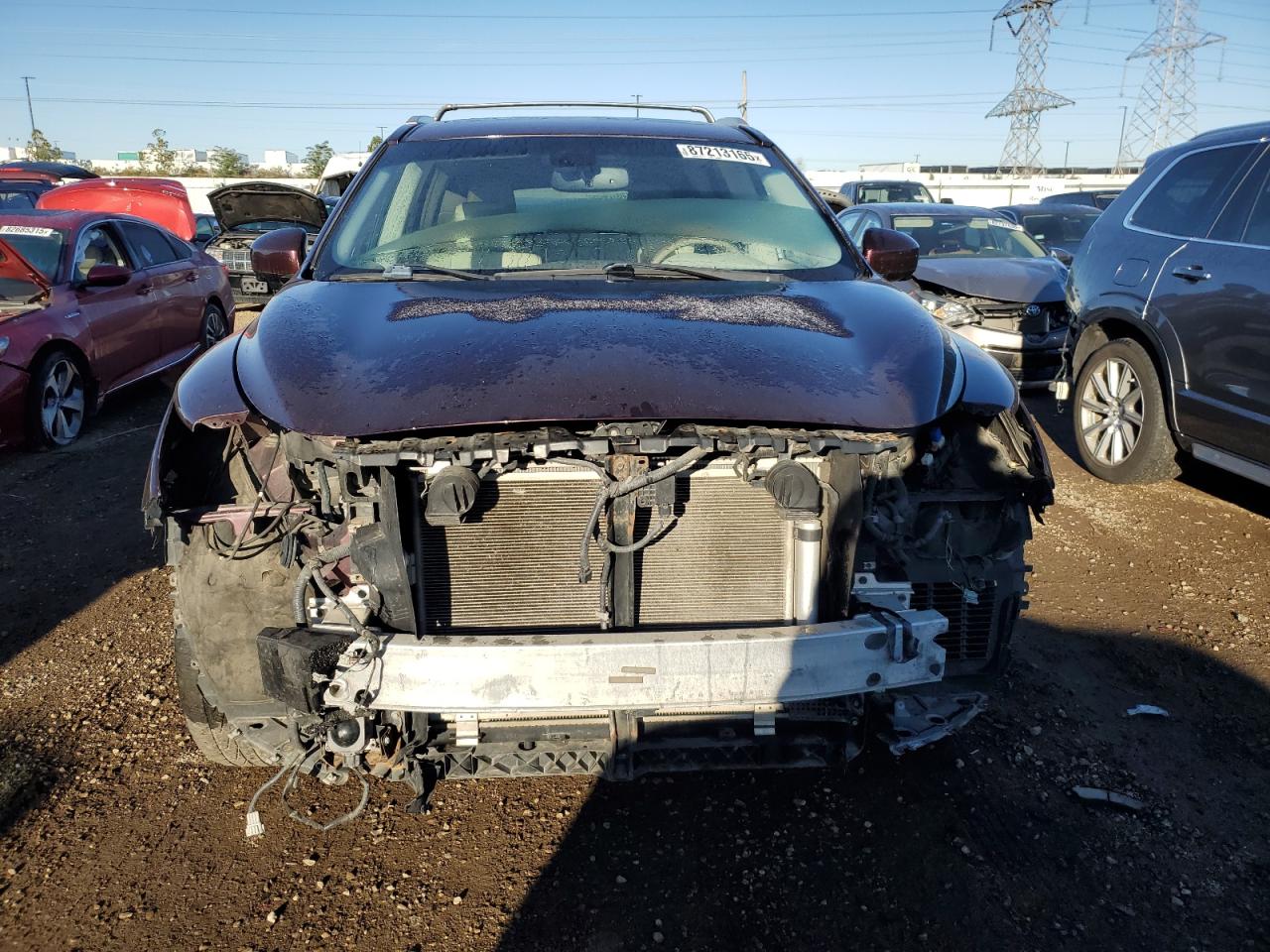 2014 Infiniti Qx60 Maroon vin: 5N1AL0MM9EC553756