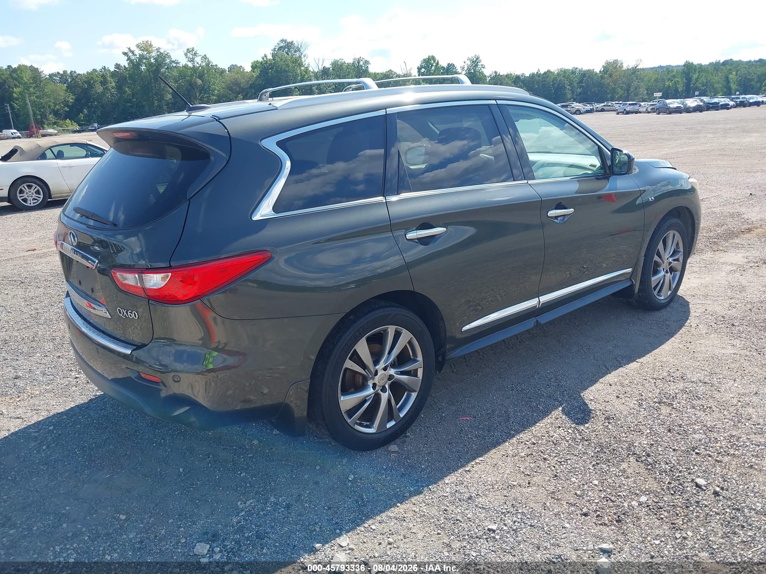 2014 Infiniti Qx60 Green vin: 5N1AL0MM9EC553823