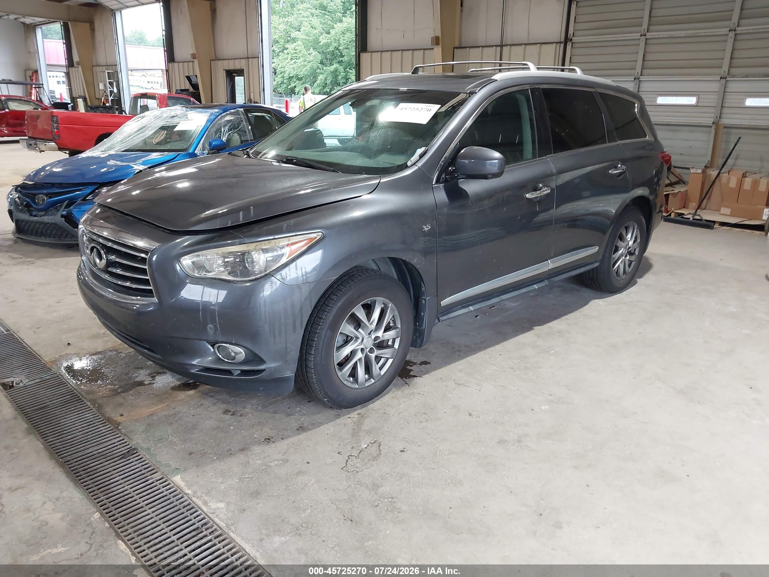 2014 Infiniti Qx60   Gray vin: 5N1AL0MM9EC555507
