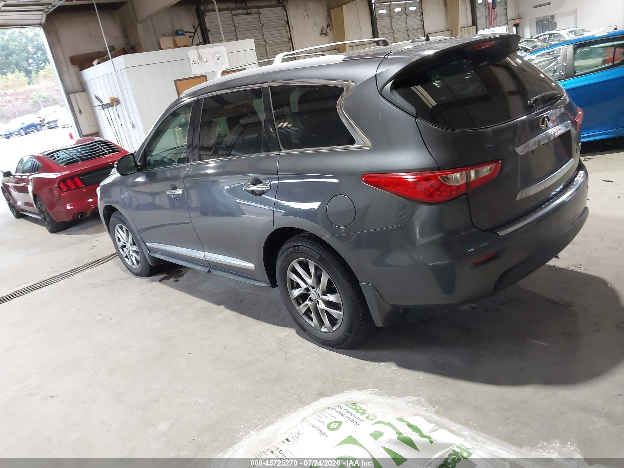 2014 Infiniti Qx60   Gray vin: 5N1AL0MM9EC555507