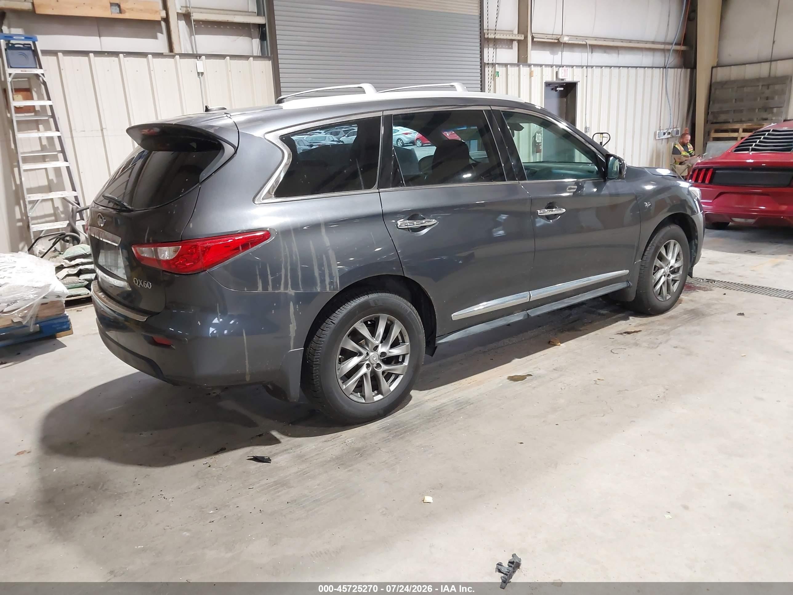2014 Infiniti Qx60   Gray vin: 5N1AL0MM9EC555507