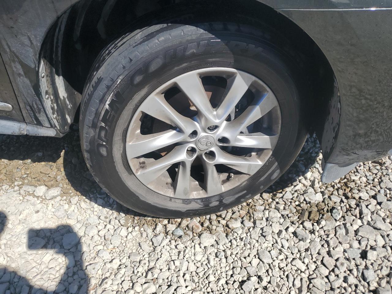 2015 Infiniti Qx60 Base Green vin: 5N1AL0MM9FC509581 Damage: Right Front Tire, Worn, Replacement Required