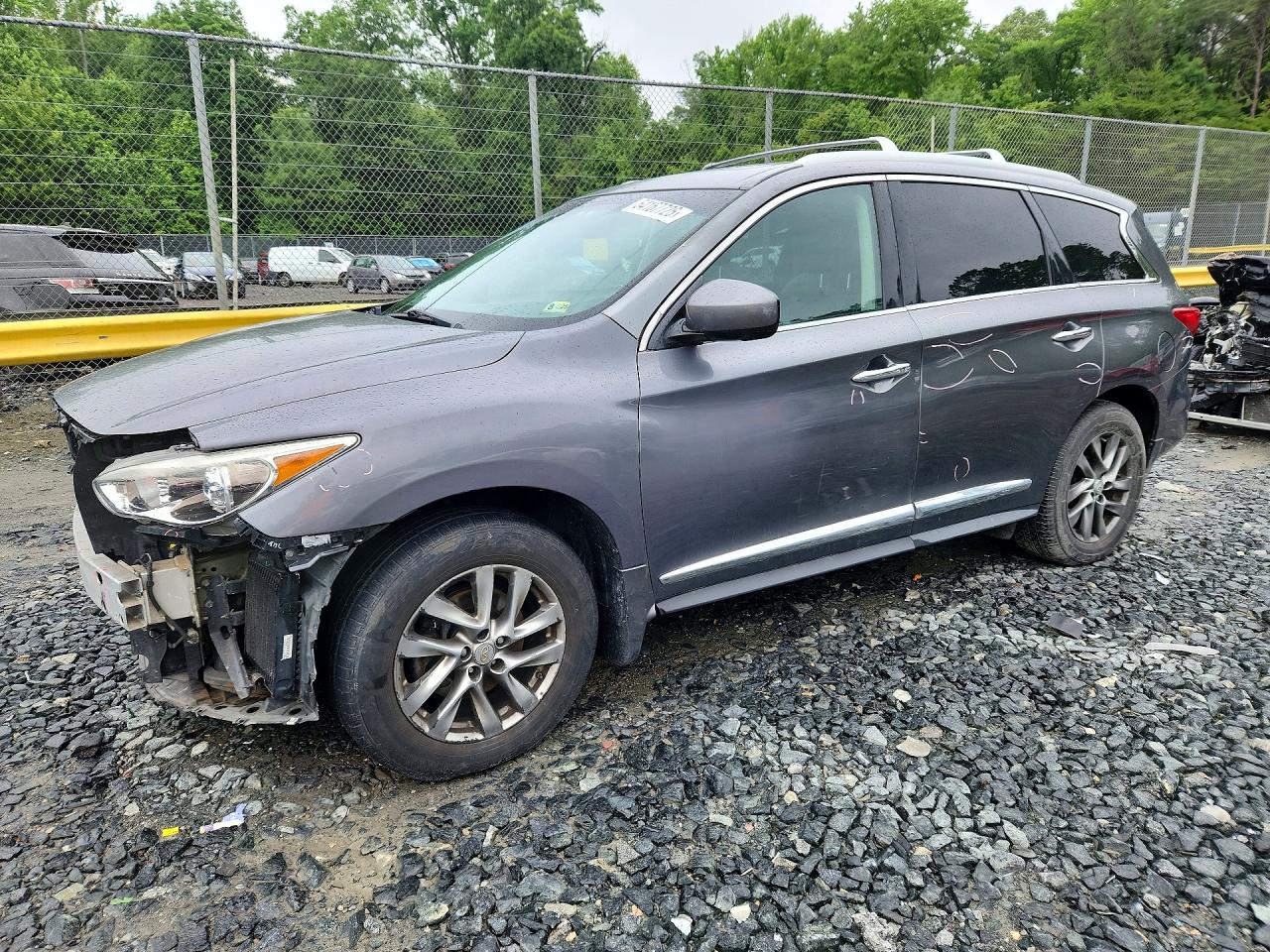 2015 Infiniti Qx60 Base Gray vin: 5N1AL0MM9FC512576
