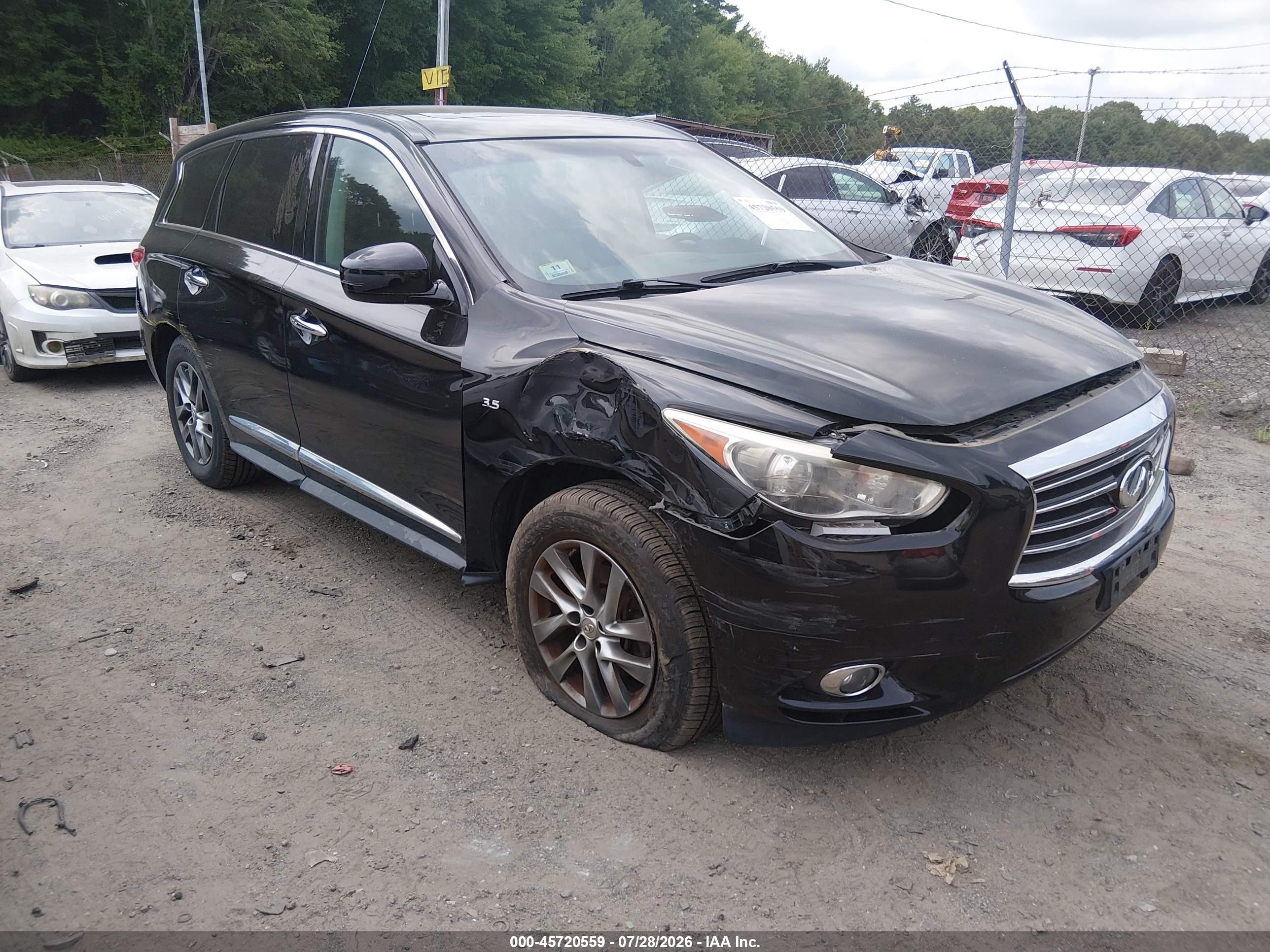 2015 Infiniti Qx60 Black vin: 5N1AL0MM9FC519527