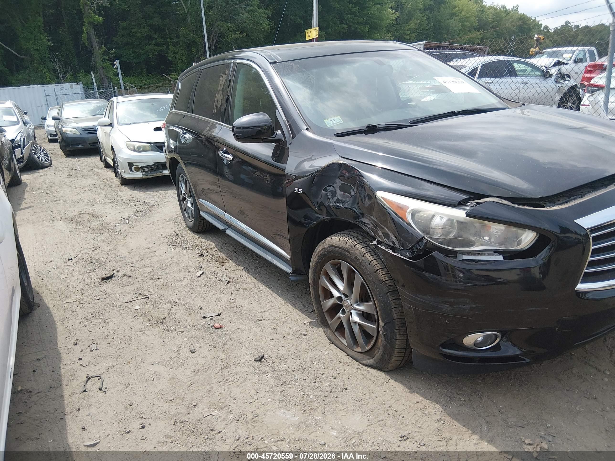 2015 Infiniti Qx60 Black vin: 5N1AL0MM9FC519527
